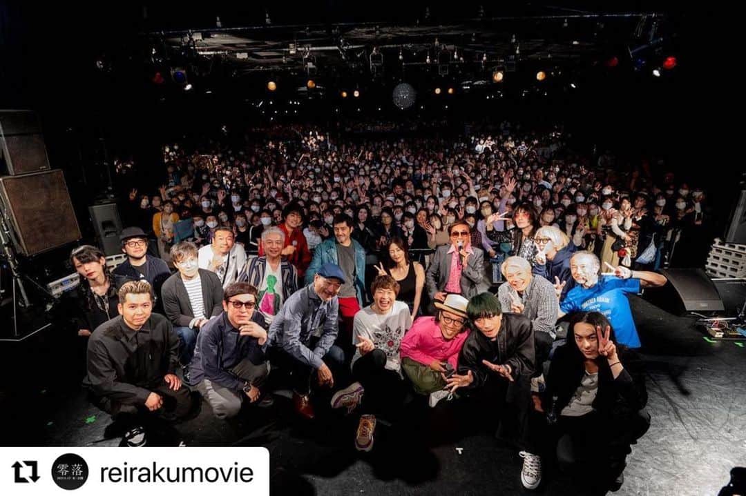 のインスタグラム：「昨夜のリキッド 竹中監督メグミP斉藤工君浅野いにおさん永積タカシ君スカパラドレスコーズ&自分 #零落ナイト」