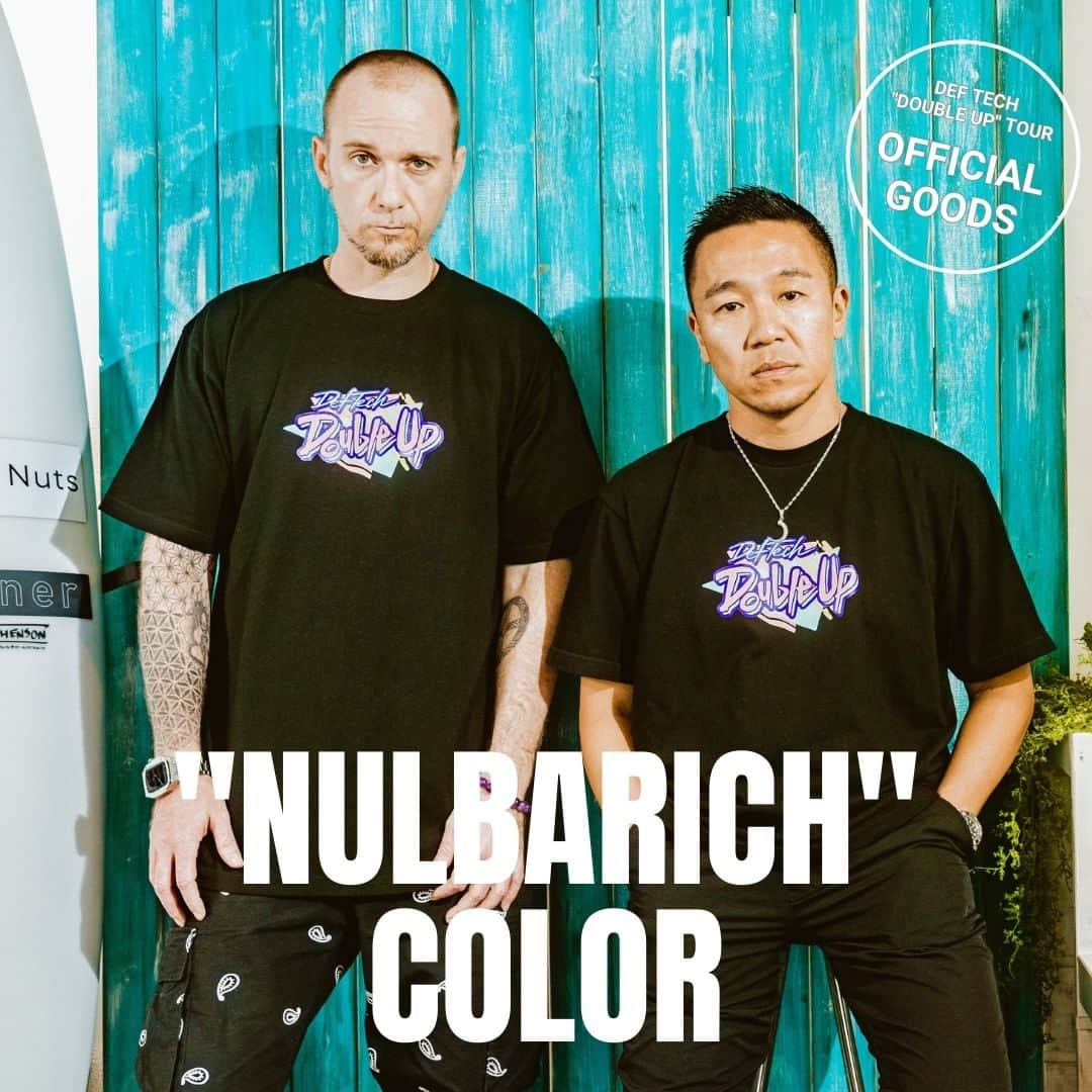 Def Techのインスタグラム：「#DefTech "Double Up" Tour 開催！ 初の対バンツアーに豪華アーティストが集結！  ▼Official Goodsラインナップを公開✨ https://shop.fannect.jp/deftech/sp/   ⚡️Special Guest Color Tシャツ 他 Nulbarich / yama / Creepy Nuts / SKY-HI   ※公演当日、会場にて先行販売致します。 ※ツアー終了後、Def Tech STOREにてオンライン販売致します。 　販売開始日時について、後日SNSにてご案内致します。  ▼Special Guest Nulbarich / yama / Creepy Nuts / SKY-HI  ▼公演日程 2023年4月1日(土) Zepp Nagoya Special Guest : Nulbarich  2023年4月6日(木) Zepp Fukuoka Special Guest : yama  2023年4月7日(金) Zepp Namba Special Guest : Creepy Nuts  2023年4月21日(金) Zepp Haneda Special Guest : SKY-HI  ▼チケット一般発売中！ https://deftech.jp/doubleuptour2023/  ▼チケット 通常チケット6,800円(税込)  #DefTech @microfromdeftech @shen037  ▼Team Def Tech @nagacho_gt @djhirakatsu @kumaigoro @kazuki_isogai @dubmasterx Photo & Movie｜@umi_hayato SNS Photo & Movie｜ @sana_0811_  #DefTech #micro #shen #Nulbarich #yama #CreepyNuts #SKYHI  ▼Special thanks @_toshiyukikobayashi_ @corner_designed  ▼Support “URBAN ISLAND SOCIETY” @urbanislandsocietyjapan -URBAN ISLAND SOCIETY RYUKYU- @urbanislandsociety_ryukyu -URBAN ISLAND SOCIETY BLUE VALLEY- @urbanislandsociety_bluevalley -URBAN ISLAND SOCIETY- @urbanislandsociety」