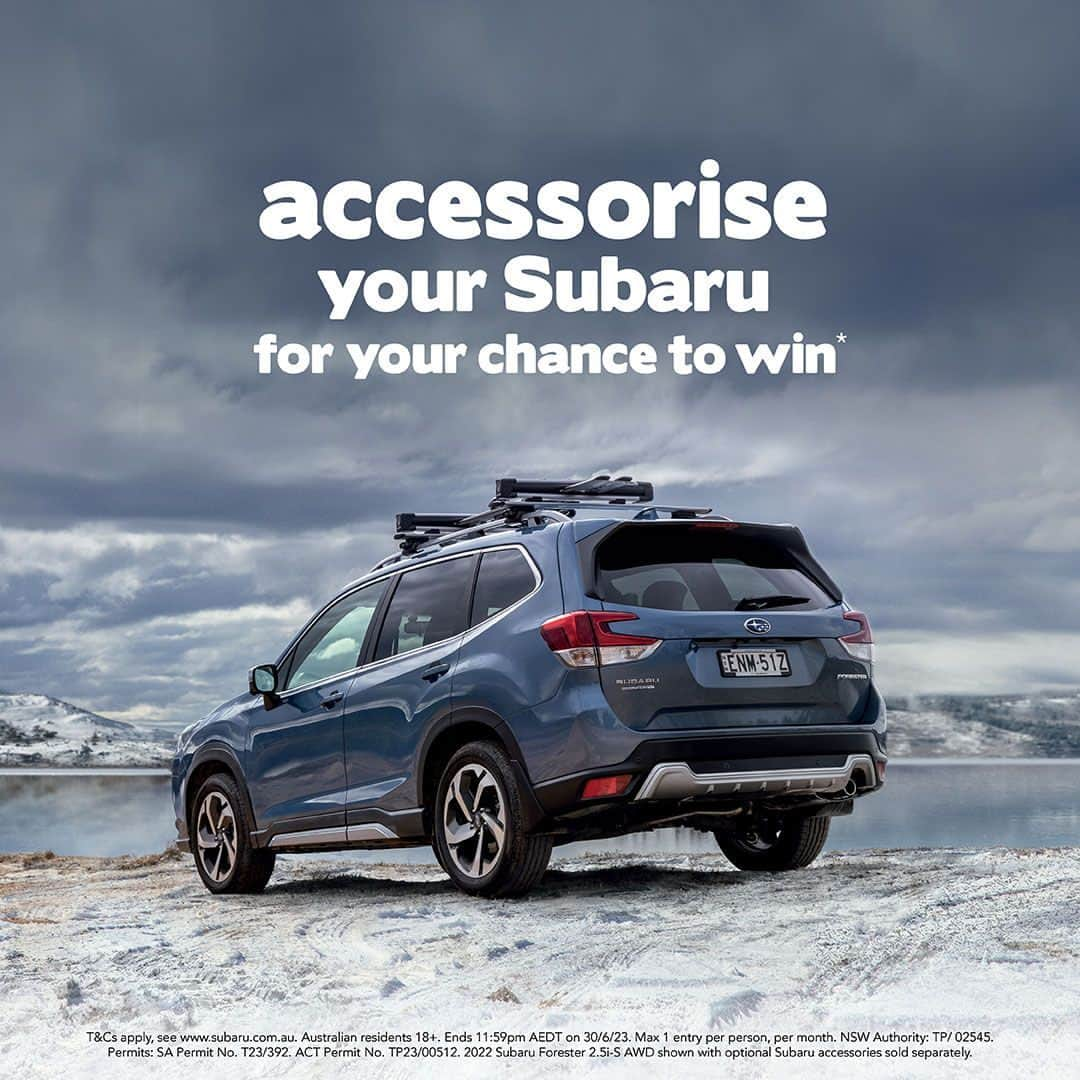 Subaru Australiaさんのインスタグラム写真 - (Subaru AustraliaInstagram)「Get your Subaru winter ready with Subaru Genuine Accessories for your chance to WIN!* Head into your Subaru Retailer and purchase Subaru Genuine Accessories during April, May or June 2023 and automatically go into the monthly draw to WIN the price of your accessories gifted back to you (up to $4,999), 2 x adult ski and snowboard 2023 winter season passes across Perisher, Falls Creek & Hotham plus a $1,000 Helly Hansen clothing voucher! See link in bio to learn more. ⁣ *Terms and conditions apply.⁣ ⁣ #Subaru」4月5日 14時30分 - subaruaustralia