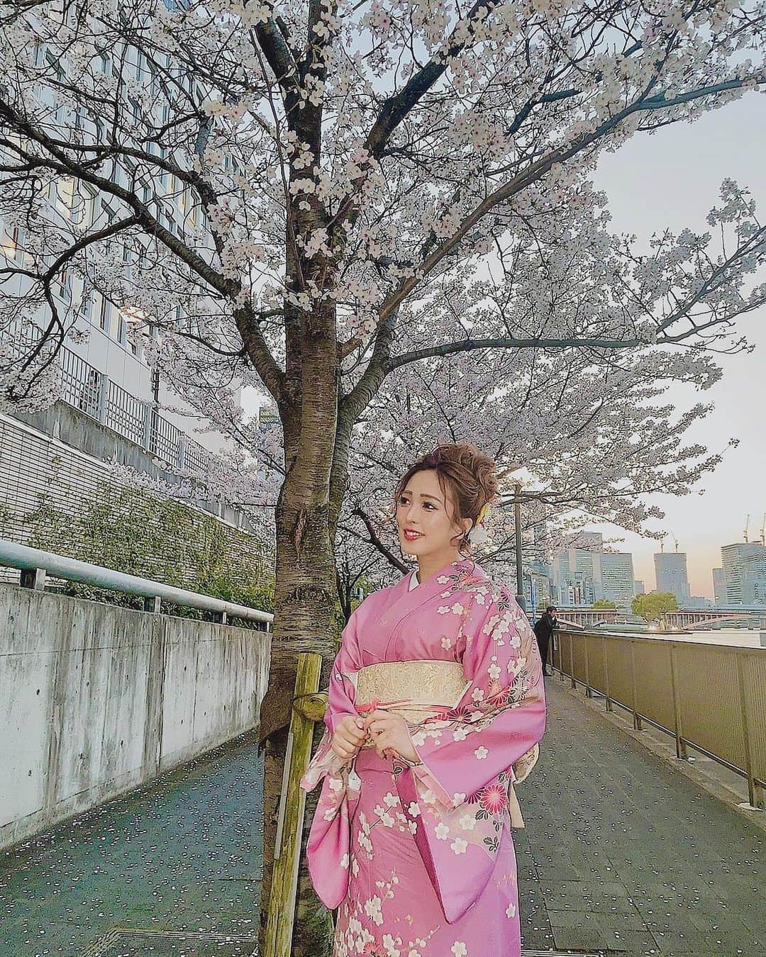 Fujikoさんのインスタグラム写真 - (FujikoInstagram)「今年の桜は散るの早いね🌸  着物👘もたまにはプライベートで✨  #Fujiko#映活#桜#写真#花見#着物#和服#fashion#日本歌手#日本風景#大阪#osaka#popmusic #フォローしてね#ふじこ#フジコ」4月5日 14時26分 - fujikochan1023