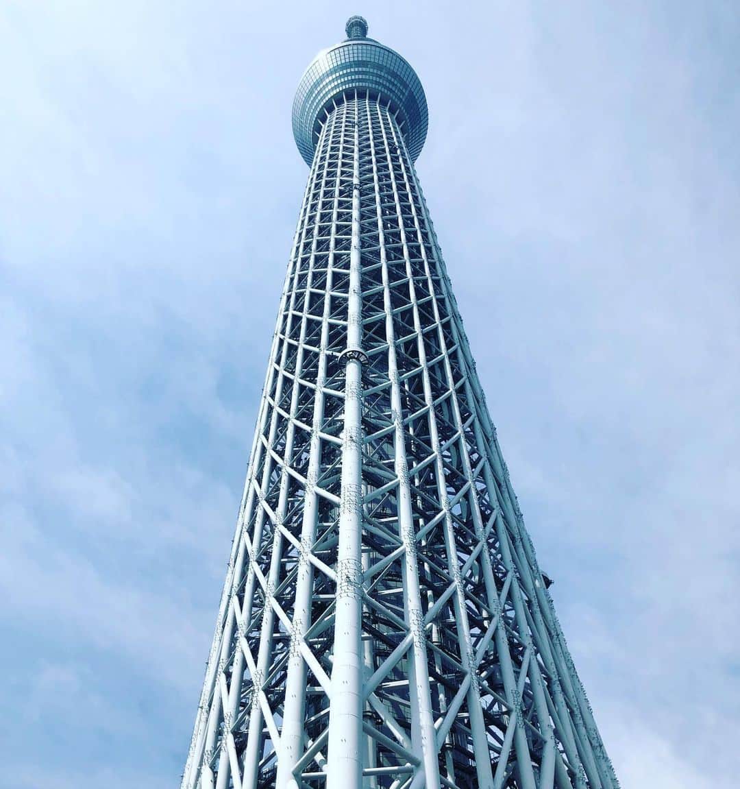 水谷さるころのインスタグラム：「平日にスカイツリーの下でBBQすると言う、春休みっぽいムーブをキメましたが、風強く完全に体力削られ完全に本日はおしマイケルです。」