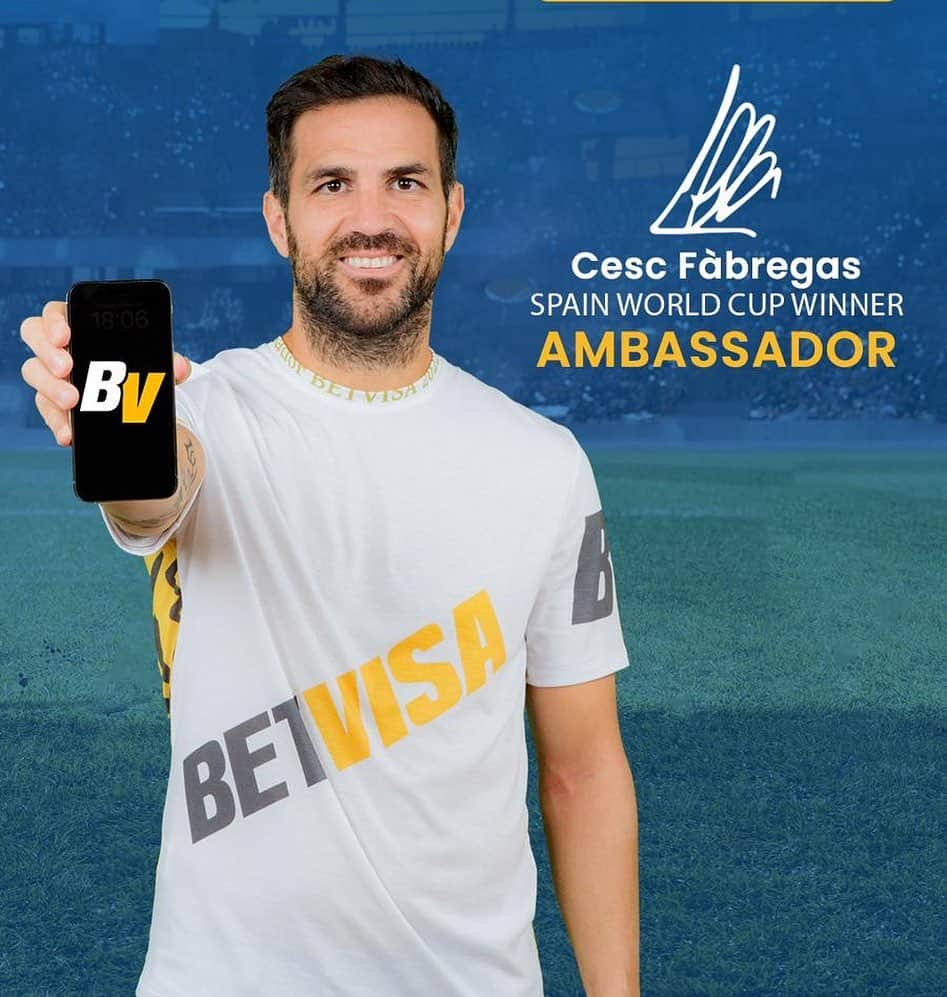 セスク・ファブレガスのインスタグラム：「#AD Get in the IPL 2023 with Betvisa, predict, win and become a champion!  Don't miss out on the action, catch all the live games on @betvisainfo and use promo code CESC2023 for a free bonus.  Join now from the link in my story and start predicting your way to victory! 💪🏼  #Betvisa #BV #Cescfabregas #IPL2023 #winbig」