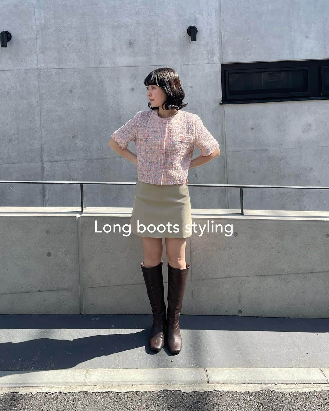 fruncoのインスタグラム：「ロングブーツコーデ👢✨️ 春でもまだまだ大活躍してくれます◎ ㅤㅤㅤㅤㅤㅤㅤㅤㅤㅤㅤㅤㅤ  - - - - - - - - - - - - - - - - -  ㅤㅤㅤㅤㅤㅤㅤㅤㅤㅤㅤㅤㅤ アイテムの詳細は商品タグ、または @frunco.official トップのURLよりご覧いただけます！✨️ ㅤㅤㅤㅤㅤㅤㅤㅤㅤㅤㅤㅤㅤ official store 税込¥3,000以上お買い上げで送料が¥220に🌱 さらに！税込¥8,000以上お買い上げで送料無料 📦 ̖́- ㅤㅤㅤㅤㅤㅤㅤㅤㅤㅤㅤㅤㅤ - - - - - - - - - - - - - - - - -」