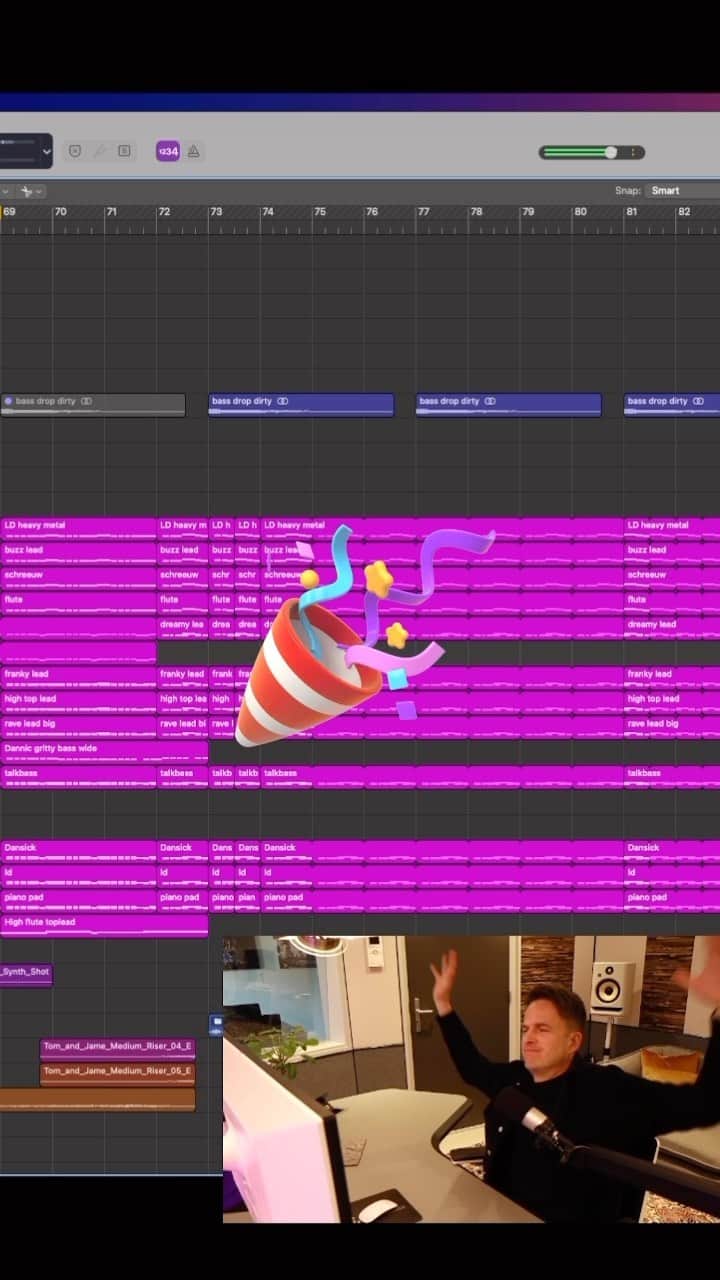 Dannicのインスタグラム：「How to create a groovy banger? @dannic showing his magic in the studio. Full video on our Youtube Channel 🙌🏻🧑🏼‍💻🚨」