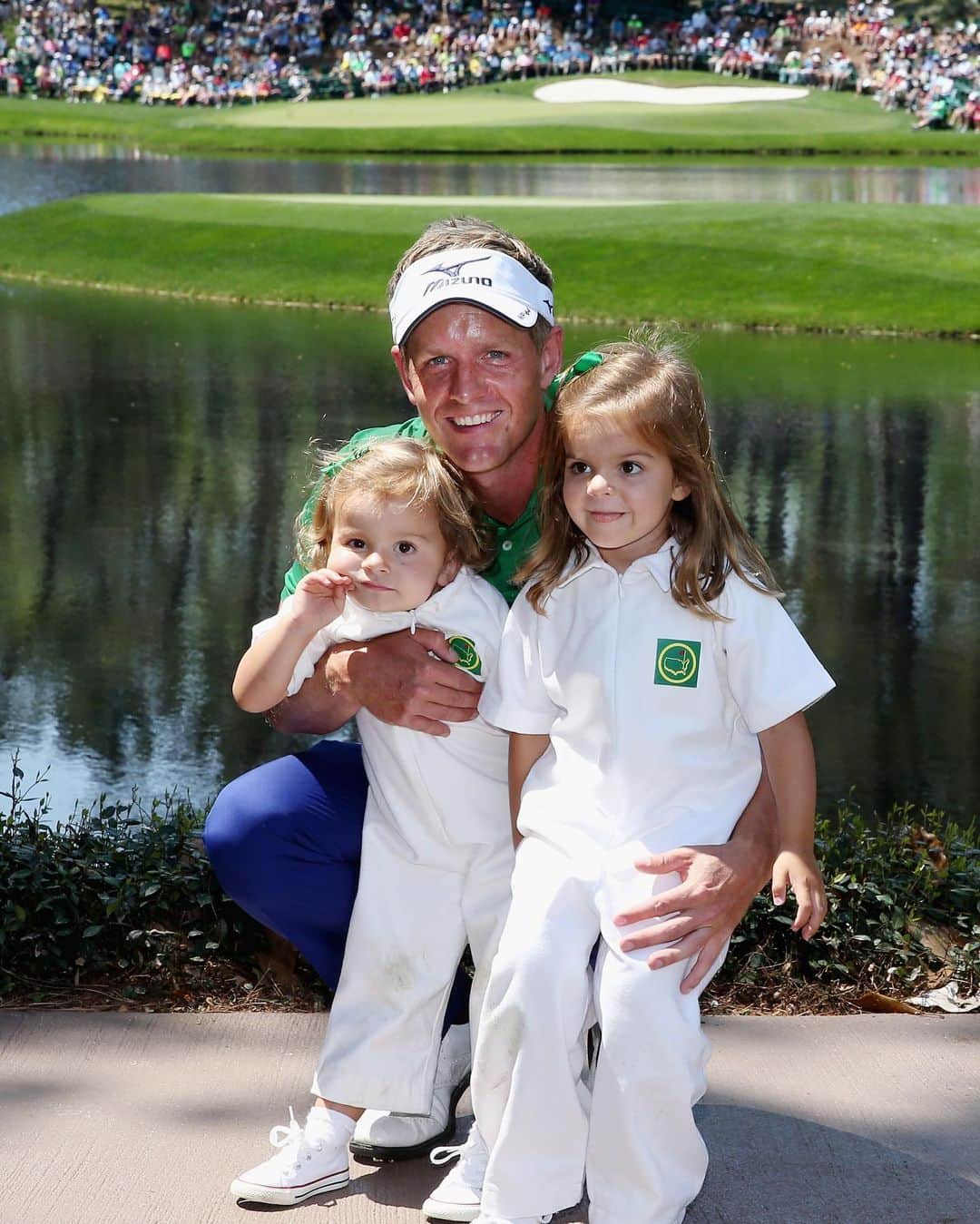 ルーク・ドナルドのインスタグラム：「Family time at the 2014 @themasters Par 3 Contest 👨‍👧‍👧」