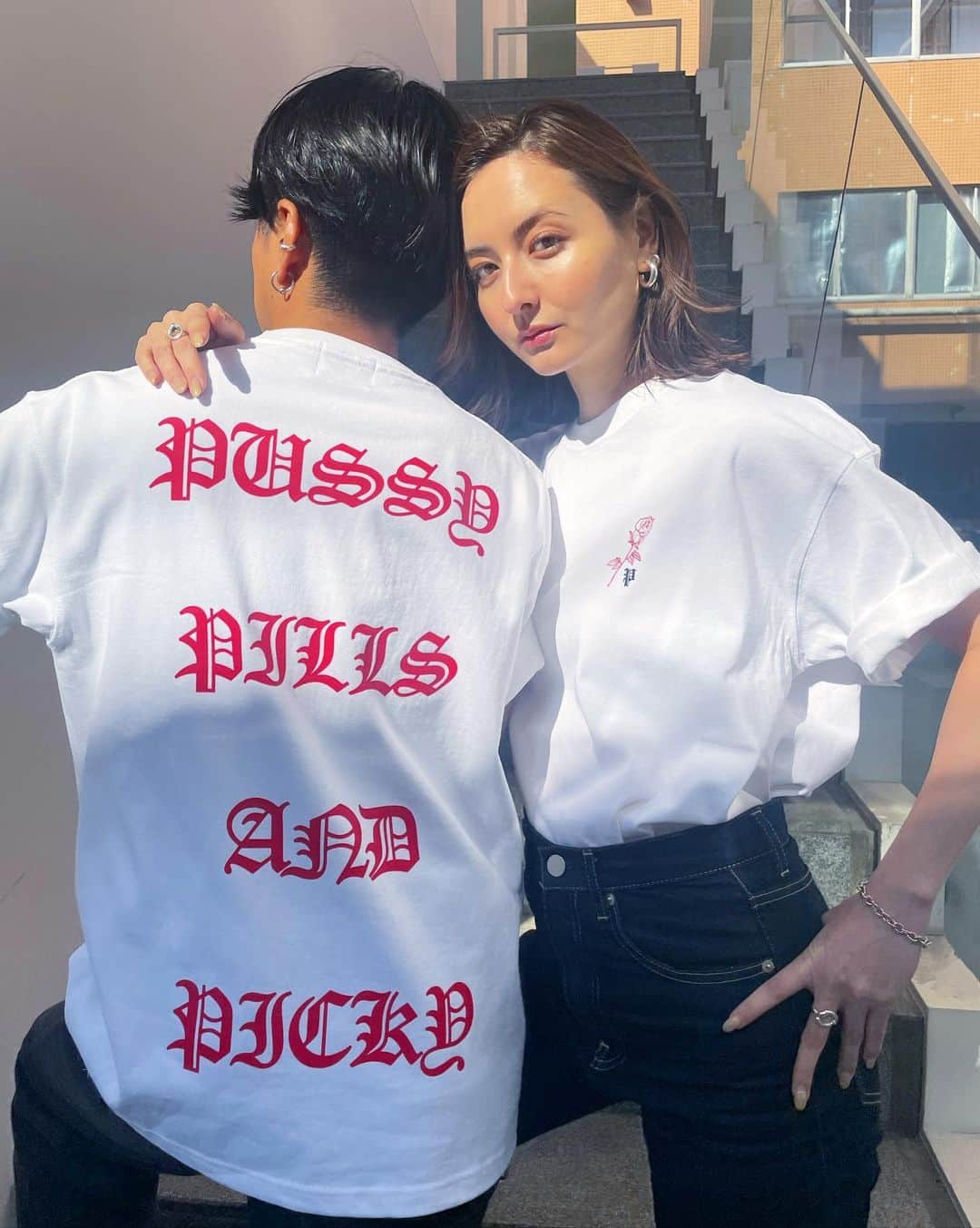 奈良裕也さんのインスタグラム写真 - (奈良裕也Instagram)「PICKY orignal “rose T-shirt” 🌹 @picky.the.shop_bar  thank you @ellirose💋💋💋」4月5日 19時59分 - yuyanara