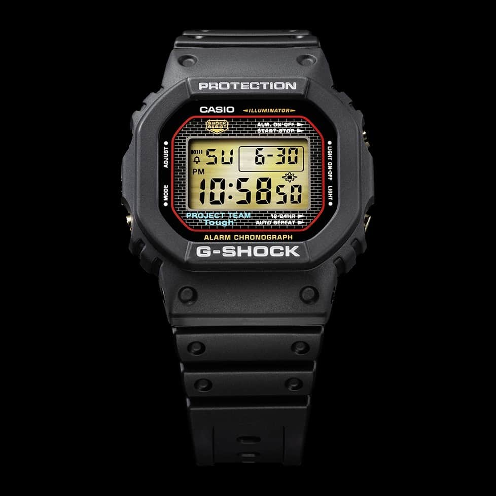 TiCTACさんのインスタグラム写真 - (TiCTACInstagram)「G-SHOCK40周年記念限定モデル『40th Anniversary RECRYSTALLIZED SERIES』 予約受付中。破片を散りばめたような新たな質感のフルメタルと初代復刻モデル。店頭でフェアも開催中！  1983年4月の誕生からちょうど40年。「DW-5040PG-1JR」は、初代モデル「DW-5000」をベースに、素材、仕上げの新たな進化に挑戦。ステンレスの再結晶化と深層硬化処理を組み合わせた技術をG-SHOCKに初めて採用し、唯一無二の強さと美しさを併せ持つ独創的なデザインに仕上げました。   「GMW-B5000PG-9JR」「GMW-B5000PG-9JR」は約3倍硬いフルメタルモデル。初号機「DW-5000C」のフォルムそのままにフルメタル化を実現させた「GMW-B5000D」（2018年発売）をタフネス仕様の電波ソーラー時計に。  ▼フルメタルモデル(GMW-5000PG-9JR、GMW-B5000PG-9JR)は一部店舗のみでの取扱となります。 札幌ステラプレイス店、仙台パルコ店、池袋パルコ店、東京ソラマチ店、ららぽーと海老名店、ららぽーと富士見店、柏タカシマヤS・C店、イーアスつくば店、ららぽーと沼津店、ららぽーと磐田店、junksルクア大阪、ららぽーとエキスポシティ店、なんばパークス店、名古屋髙島屋店、松山エミフルMASAKI店、アミュプラザ鹿児島店  ※人気モデルのため、すでに予約完売しているモデルもございます。在庫状況は各ショップまでお問い合わせください。   #watch #watchlover #watches #watchmania #casio #gshock #gshockwatch #gshockcollector #gショック #カシオ #casiowatch #casiogshock #japan #japanese #japanculture  #腕時計 #腕時計魂 #腕時計好き #腕時計コーデ #手元倶楽部 #手元くら部 #時計 #時計好きな人と繋がりたい」4月5日 20時44分 - tictac_press