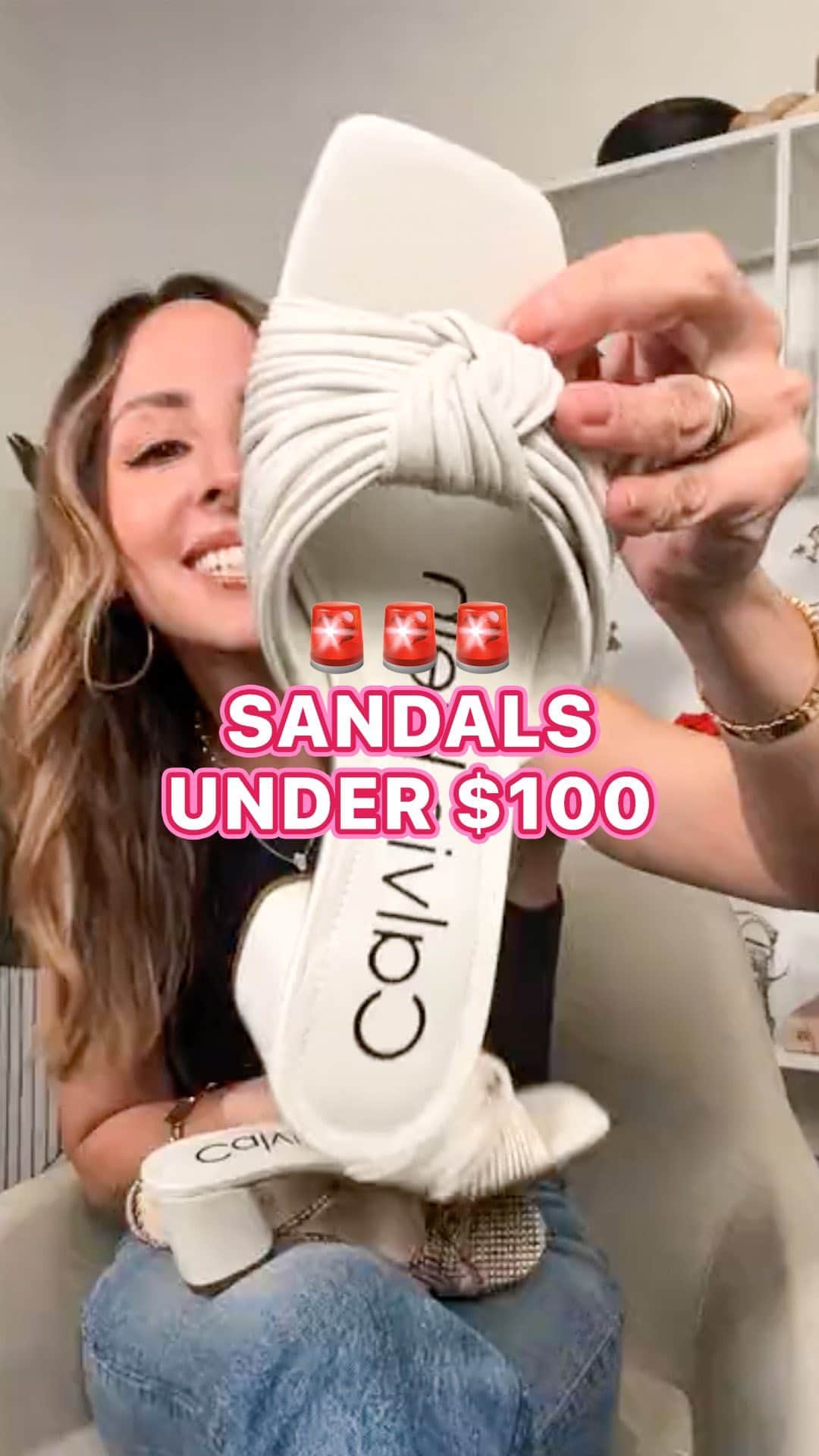Macy'sのインスタグラム：「@lillianavazquez went live to show off the spring sandals you need under $100. Don’t miss all the picks from brands like @Marc.Fisher, @ninewest, and @earthshoesusa.   Plus, it’s the Great She Sale, that means you can save 30% off 1 pair, 40% off 2+ pairs w/ code “GREAT.” Exclusions apply, ends 4/16.」