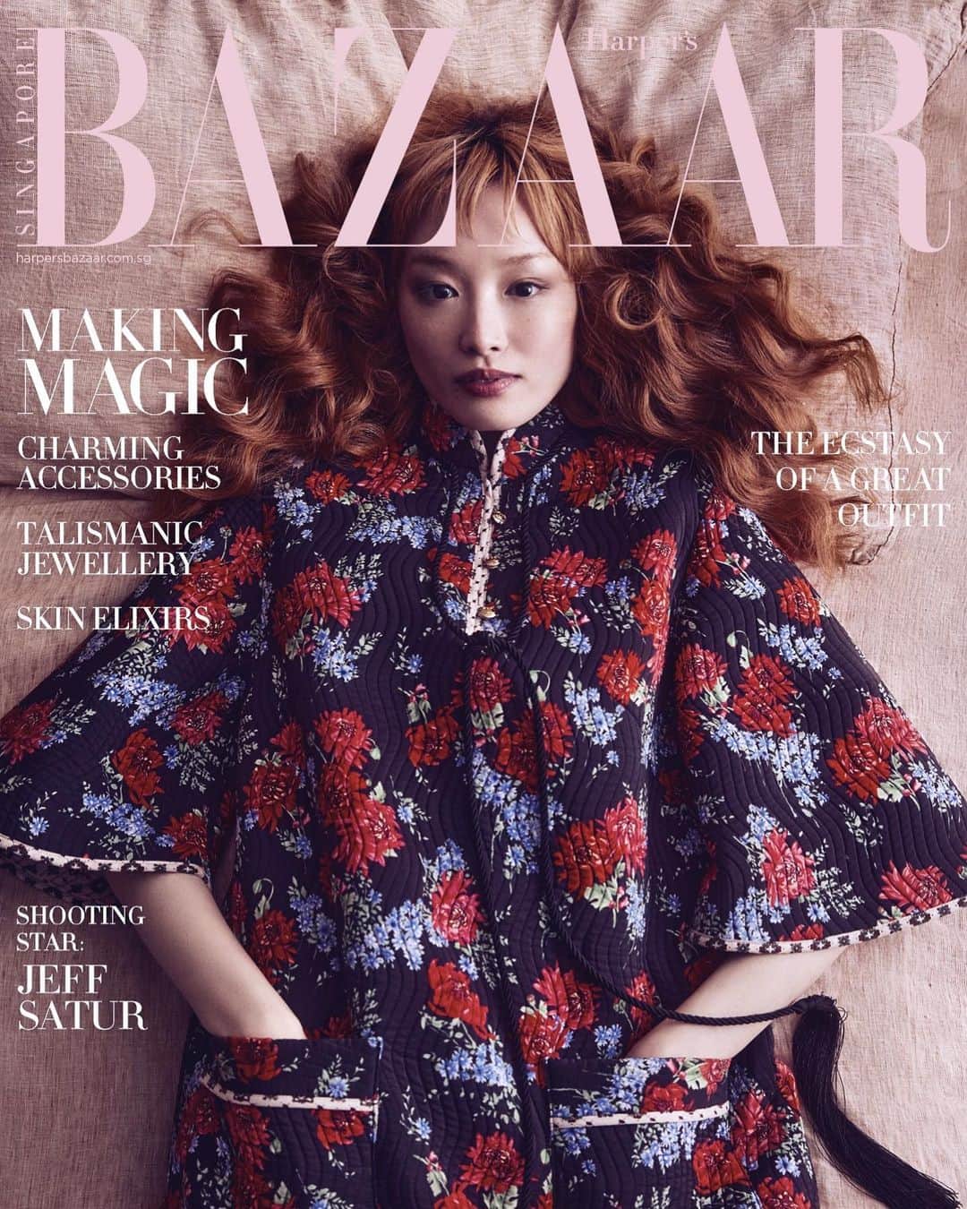 フェルナンダ・リーのインスタグラム：「This April, consider making magic with a dream wardrobe from @gucci! 🪄  Fashion truly is magical, and we are on a mission this month to tell our readers where exactly to look to be astounded.  From the most spellbinding runways at the recent Fall/Winter ’23 season with powerhouse showings by Saint Laurent, Schiaparelli, Alexander McQueen and more, to our exclusive feature on @jeffsatur and his captivating elfish good looks, there’s plenty to discover this issue.  Let your eyes wander and be enchanted by our coverage on fashion’s best kept secrets this season in the Harper’s BAZAAR Singapore April issue, available from 6 April on newsstands.   Editor-in-Chief: @kennieboy Photographer: @andrewarthur Model: @warukatta Creative Director: @windyaulia Creative Producer: @jdmartinhere Stylist: @praymoses.studio Videographer: @alexeyglebko Hair: @tak8133 Makeup: @alliesmithmakeup Photo Assistant: @mitchellmylius Photo Assistant: @blair.alley Fashion: @gucci Location: Halston House, Saugerties NY . . . #harpersbazaarsg #Gucci #FernandaLy #JeffSatur #เจฟซาเตอร์ #罗杰夫 #NewYork #NYC #FashionWeek #FW23 #2023」