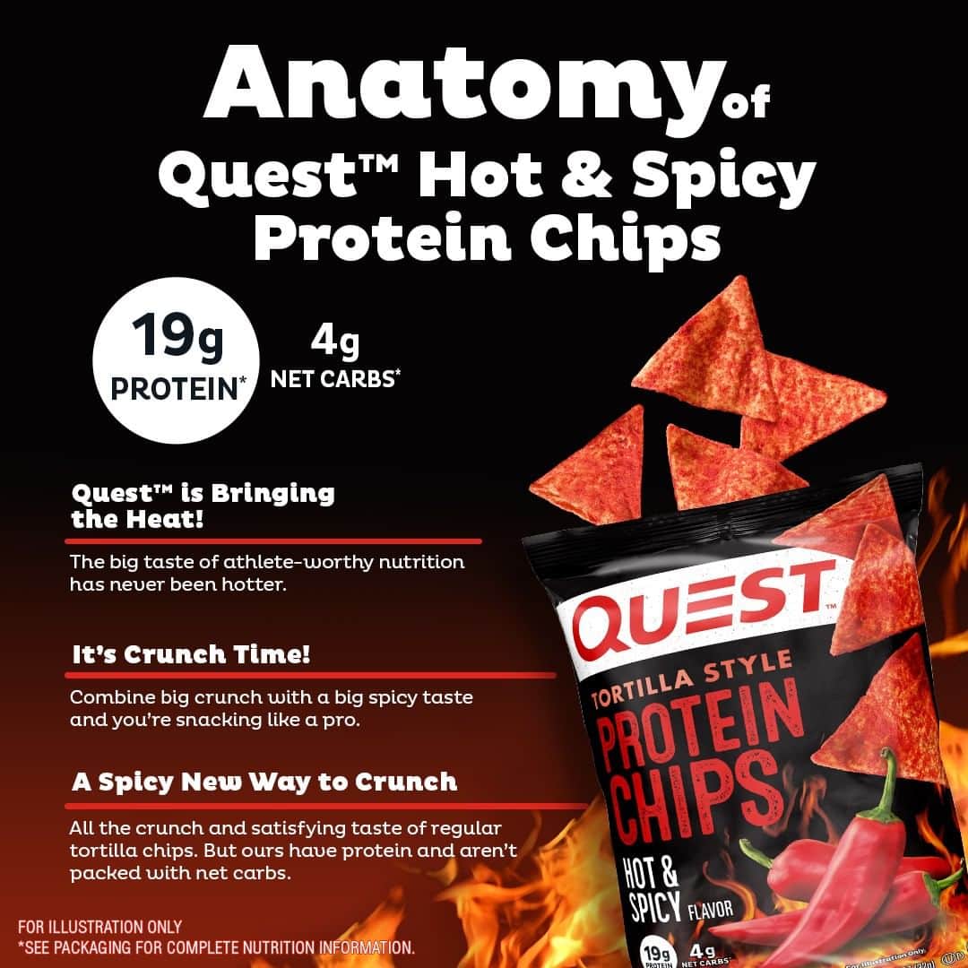 questnutritionさんのインスタグラム写真 - (questnutritionInstagram)「Quest Classroom session! Today, we’re learning about the Hot & Spicy #QuestChips. 📚✏️🧐💪 Who’s excited!? 🤓」4月6日 1時20分 - questnutrition