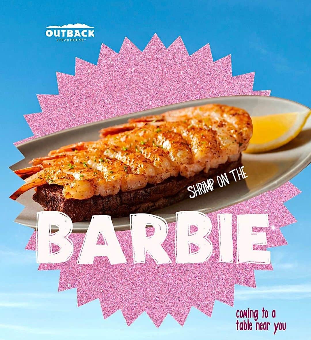 Outback Steakhouseさんのインスタグラム写真 - (Outback SteakhouseInstagram)「this Barbie is shrimply delicious 🍤😎」4月6日 1時31分 - outback