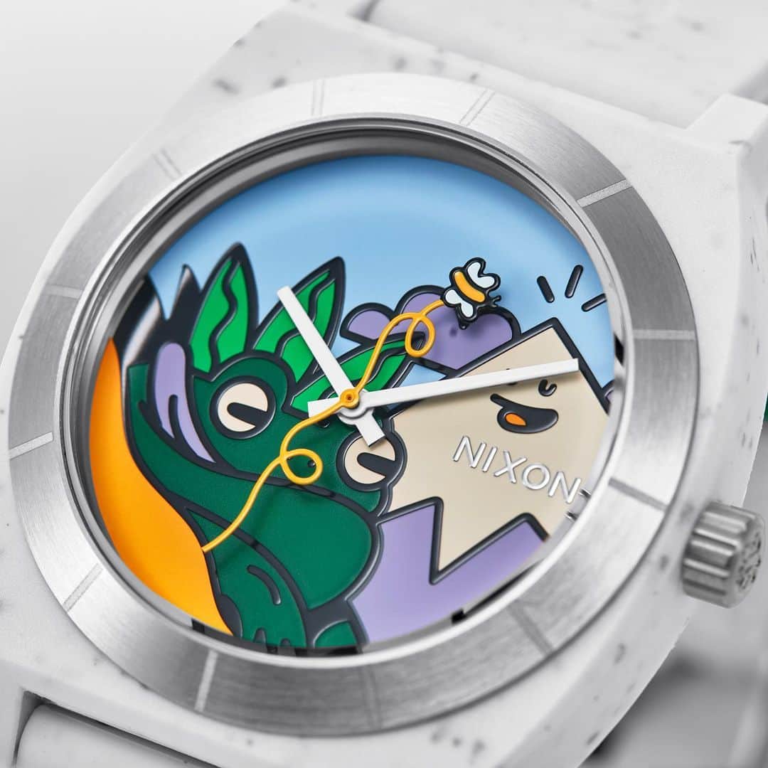 ニクソンさんのインスタグラム写真 - (ニクソンInstagram)「Hannah Eddy found a proper canvas for her artistic expression.   Reducing waste from the environment, the case of the #Nixon Time Teller OPP is made with Other People’s Plastic. Plus, the upgraded performance band with quick-release is up for adventure.   Hit the link in our bio to view the entire @hannaheddyart collection.」4月6日 2時12分 - nixon