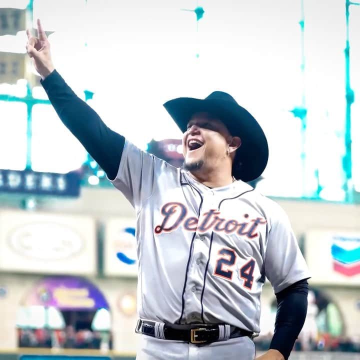 ミゲル・カブレラのインスタグラム：「Yee (and we cannot stress this enough) haw. 🤠」