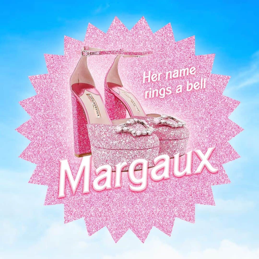 のインスタグラム：「Calling all Barbies... have you checked out ur Barbieland beauties 😜💗  We absolutely loved your @barbie inspired tag lines for our shoes! Thanks for sharing 💕  #SophiaWebster #Barbie」