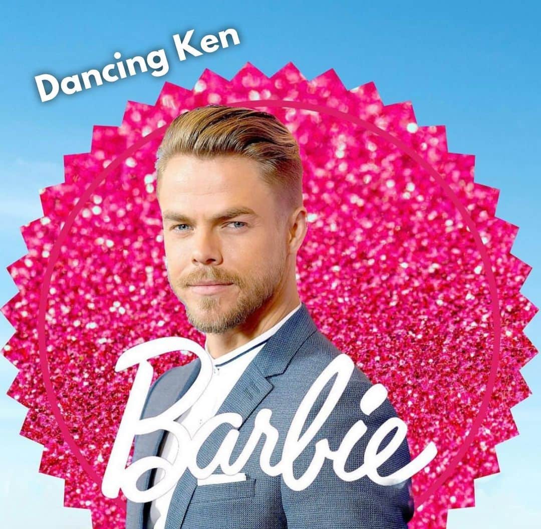 デレク・ハフのインスタグラム：「If you squint your eyes hard enough #barbie #ken #dance」