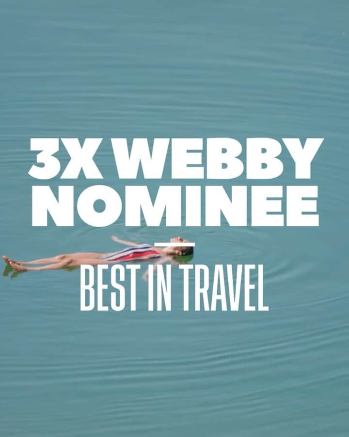 のインスタグラム：「We are beyooooond excited to share that we’ve been nominated for 3 💥 Webby 💥 Awards 💥 for #BestInTravel! Shout-out to everyone who voted for us and shared our travel stories – and if you don't already follow us, this is your sign to get on that so we can help you explore the world 🌍」
