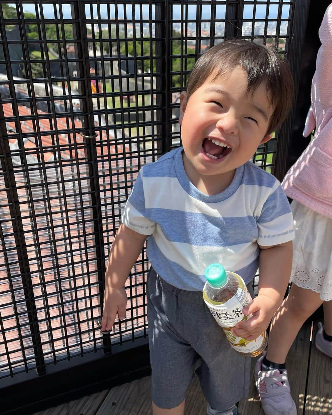 いわさきふきこ さんのインスタグラム写真 - (いわさきふきこ Instagram)「🌺沖縄1日目🌺　首里城公園  1歳児、首里城の長い階段を自身を鼓舞しながら上り(登り)きりました👏観光客の皆さんからも沢山褒められて嬉しそう。下りは慎重に🤭  #1歳10ヶ月 #1歳11ヶ月 #令和3年5月ベビー #首里城 #首里城公園 #爽健美茶 #時差投稿 #親子三世代旅行」4月6日 11時01分 - fukikoiwasaki