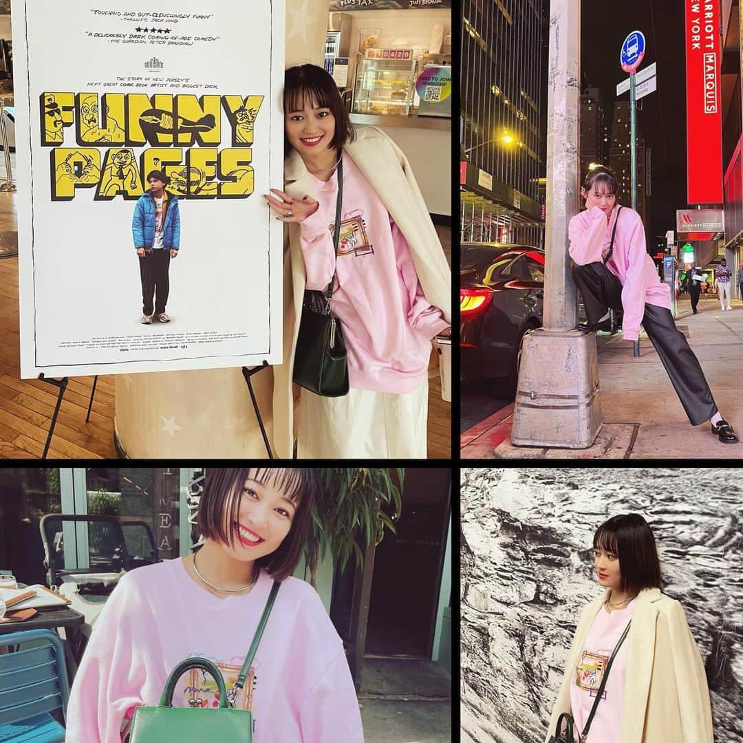 吉本実憂さんのインスタグラム写真 - (吉本実憂Instagram)「#fashion  #ドラ恋 in NYで着てた ピンクのスウェットは @restock.fashion の✨  ロング丈で パンツにもスカートにも 合わせやすい☺️  紹介し忘れてたのを ふと思い出して、、笑」4月6日 11時28分 - miyu_yoshimoto_official