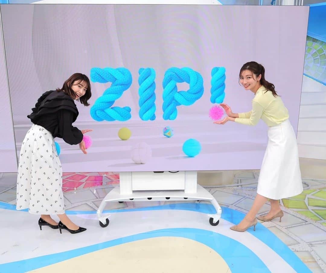 畑下由佳さんのインスタグラム写真 - (畑下由佳Instagram)「ZIP！の新しいロゴ☺️  #zip」4月6日 13時31分 - y_hatashita