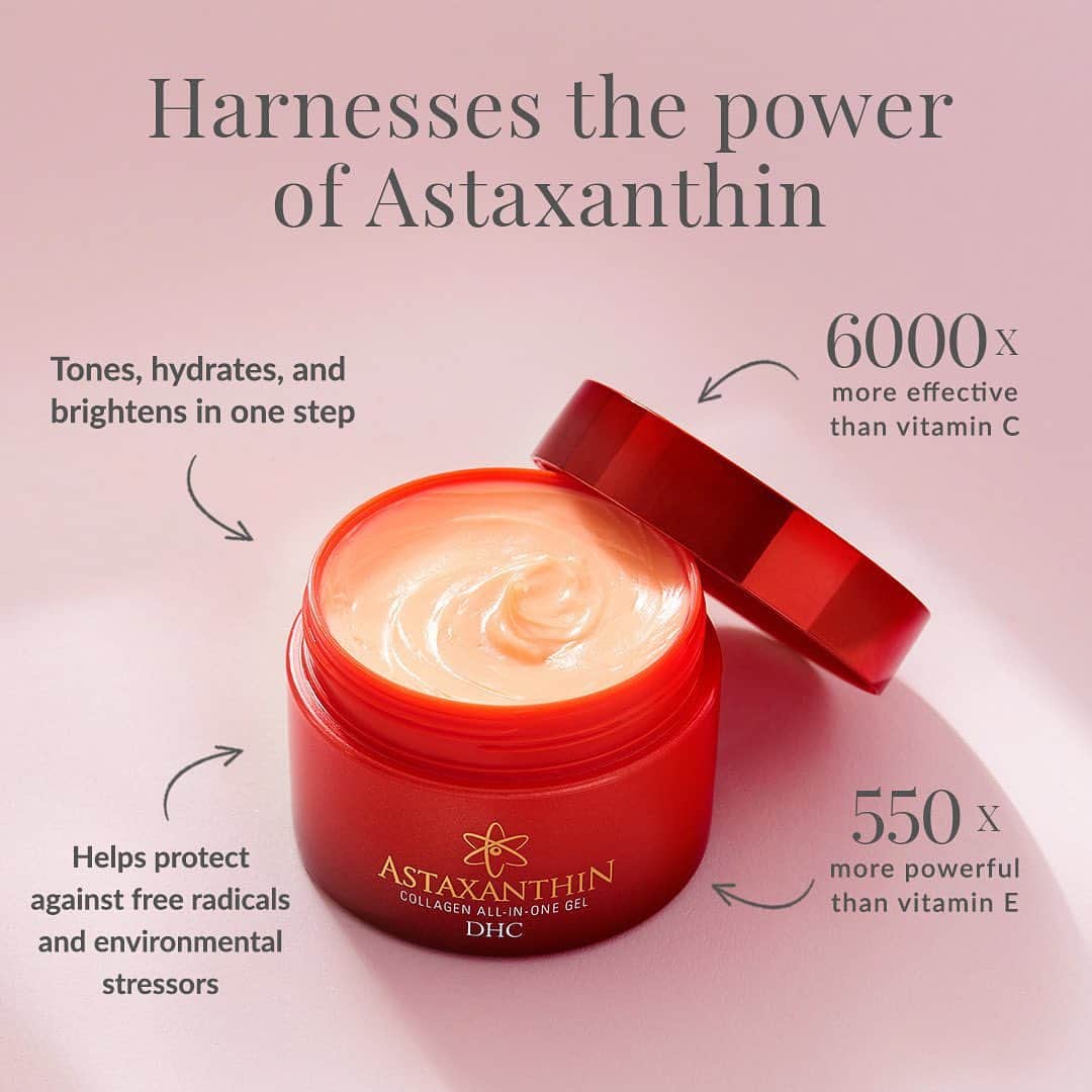 DHC Skincareのインスタグラム：「Simplify your skincare routine with Astaxanthin Collagen All-in-One Gel.   ⭐️ A one-step, multi-action facial moisturizer. Achieve radiant-looking skin in less time.  Plus shop now to get 20% off everything! 🌸 Use code: HANAMI23 Offer ends 4/13」