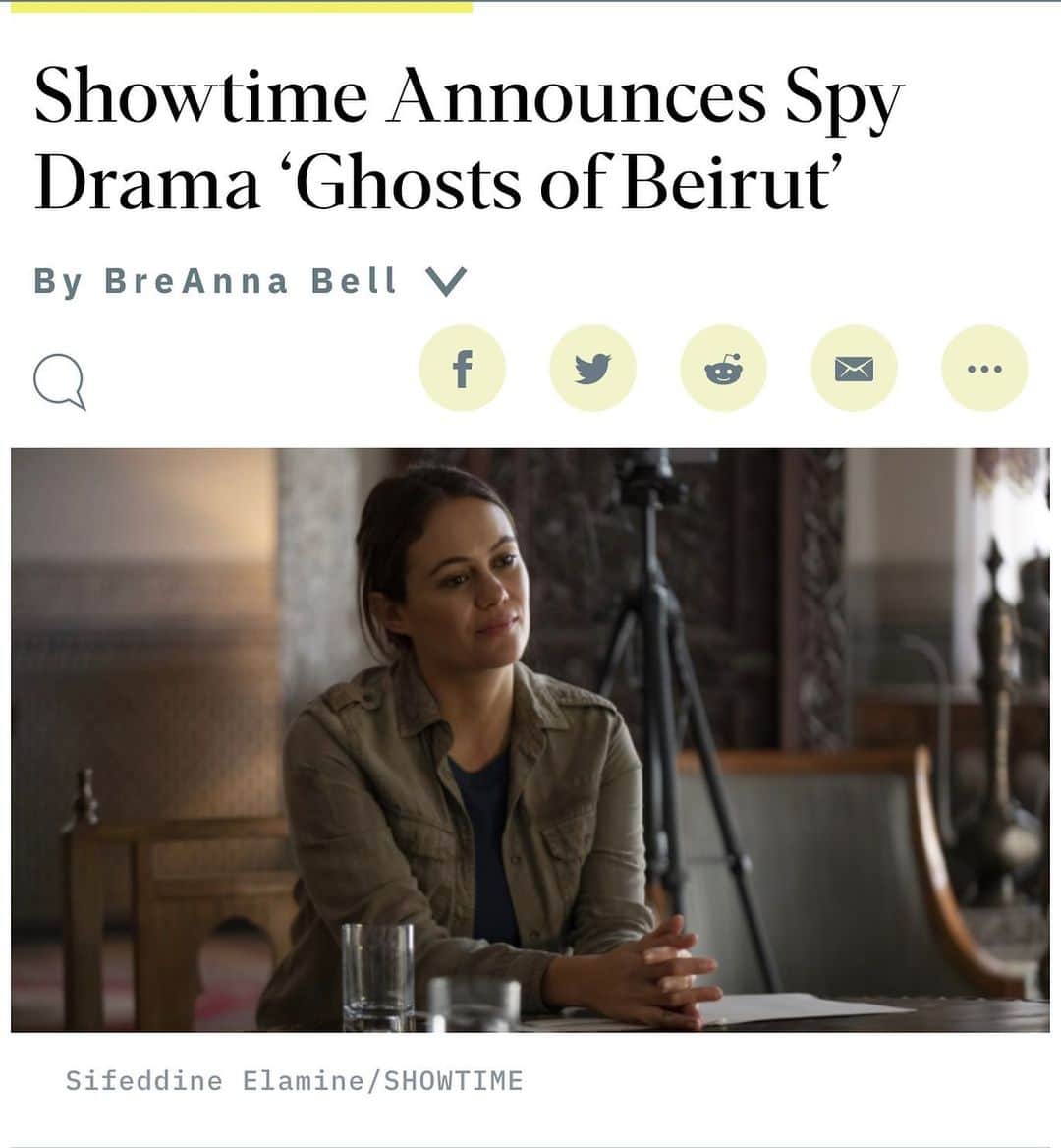 のインスタグラム：「Very excited about this project from @gregbarker and @daniel_dreifuss and the good folks @showtime.  Was hard work in Morocco, but had a very good time playing spy games for a sec.  Shoutout to the Moroccan crew who took such good care of us.  #GhostsofBeirut」