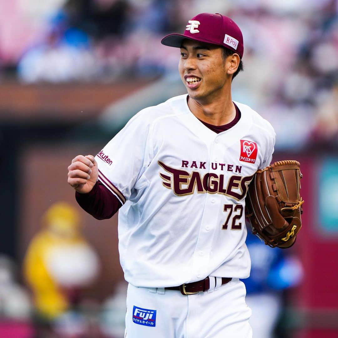 東北楽天ゴールデンイーグルスさんのインスタグラム写真 - (東北楽天ゴールデンイーグルスInstagram)「⚾️  ⚾️E 1-2 L⚾️ 田中将大選手がNPB通算1500奪三振を達成‼️‼️ そして日米通算2500奪三振まであと9となりました✨✨ 7回1失点5奪三振の力投をみせるも打線が援護できず。 9回に登板した宮森選手が1回無失点👍🏼 打線では辰己選手が攻走守で存在感を発揮🦅  #鷲が掴む #rakuteneagles  #田中将大 #小深田大翔  #浅村栄斗 #辰己涼介  #宮森智志 #茂木栄五郎」4月6日 17時38分 - rakuten_eagles