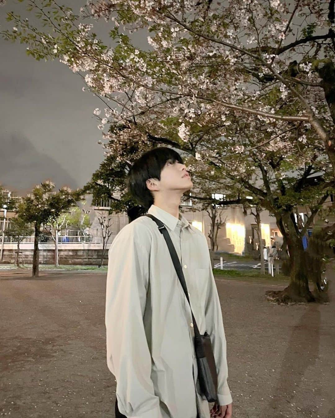 のインスタグラム：「🌸🌿‬🏙⛲️  この前散歩した時に葉桜を見ました🌸🌿‬ 一応お花見のつもりです👍🏻 そろそろ投稿にあげる服がなくてピンチになってきました🥲   #桜  #葉桜  #お花見 #今日のコーデ  #instafashion  #coordinate  #春コーデ  #coat #おしゃれさんと繋がりたい  #04  #fyp #ootd  #韓国好きな人と繋がりたい  #mensfashion  #メンズファッション  #love  #シンプルコーデ #오오티디  #패션  #일상룩  #옷스타그램」