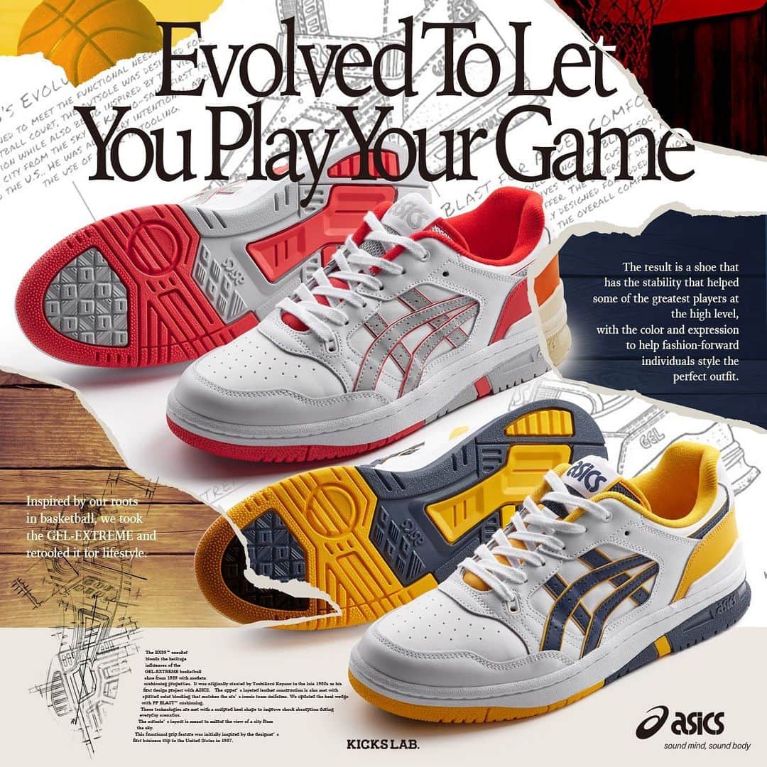 KICKS LAB. [ Tokyo/Japan ]のインスタグラム：「ASICS SPORTSTYLE l "EX89 KICKS LAB. EXCLUSIVE" l Available on the April 7th in Store and Online Store. #KICKSLAB #キックスラボ」