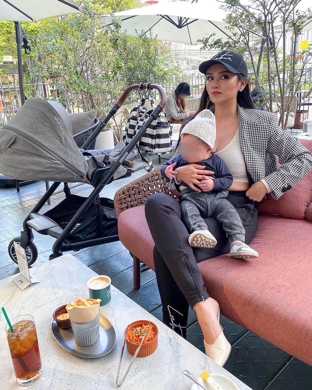 AYAMEさんのインスタグラム写真 - (AYAMEInstagram)「#farm&#terracecafe#springhascome#nunamixxnext #momlife#momblogger#babymama#sweetmoments#lovelyday#mybaby#familytime#mylove#stroller#stroll#子連れカフェ#子連れカフェ名古屋#テラスカフェ」4月6日 19時32分 - l.ayame