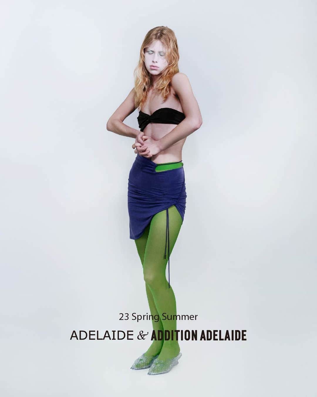 ADELAIDEのインスタグラム：「23SS Adelaide & Addition Adelaide Clothes : @jacquemus  Shoes : @yproject_official   photographer : Jun Yasui @junyasui  Stylist : Shotaro Yamaguchi @sh0tar0y  Hair : Kazuhiro Naka @kazhironaka  Make up : Tamayo Yamamoto @tamayoyamamoto」