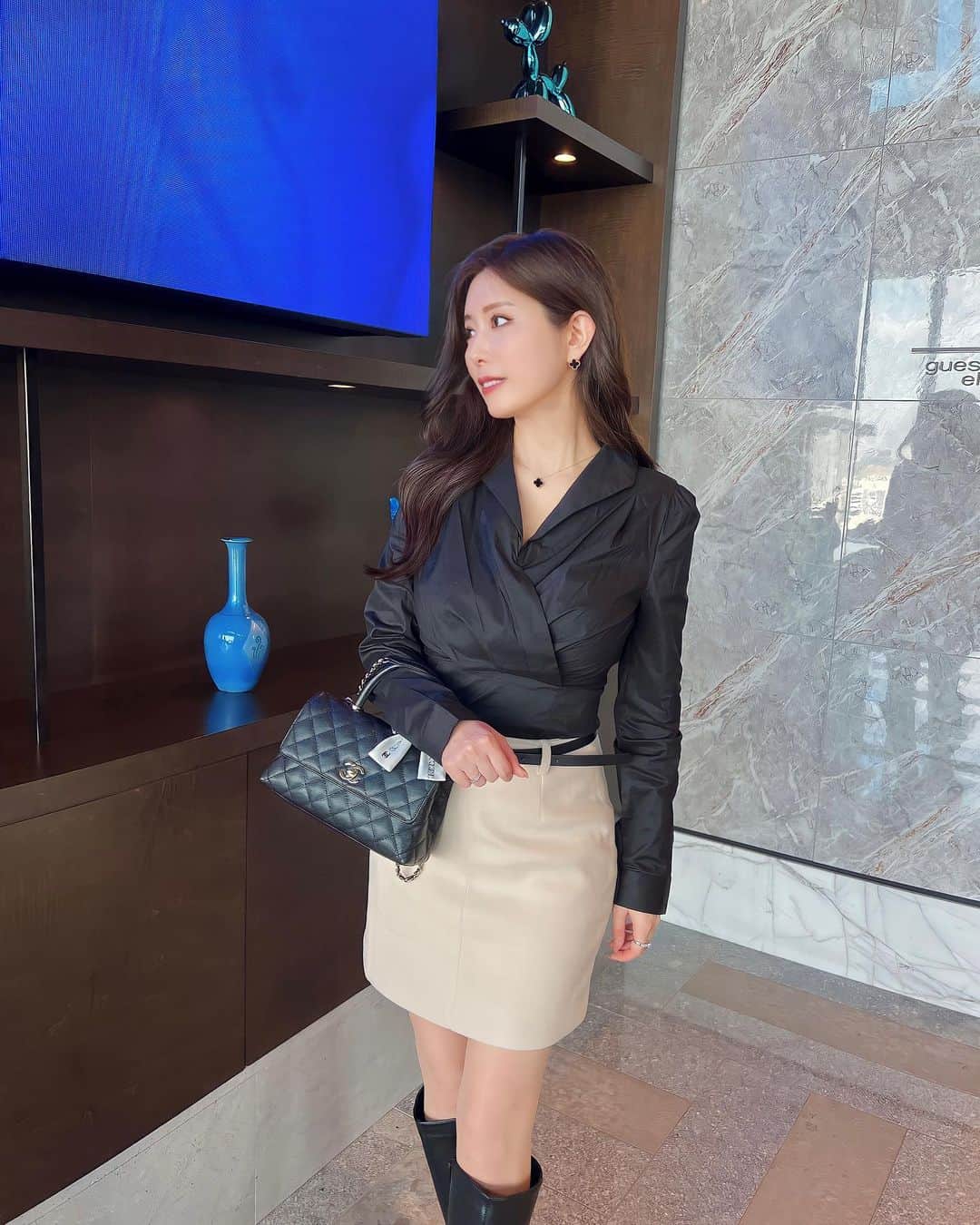のインスタグラム：「⠀  写真たくさんあるから、載せておく🪽  ランチ美味しかった🫶  お洋服可愛い☺️ @graxia_official   ・  ・  ・  #graxia#春コーデ#セットアップ#ワンピース#ホテルランチ」