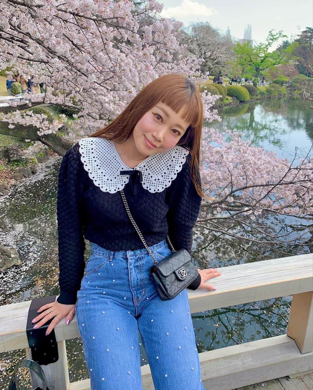 濱内奈々子さんのインスタグラム写真 - (濱内奈々子Instagram)「🍃🌸🍃🌸🍃 #nanakoootd」4月6日 21時09分 - nanako_hamauchi