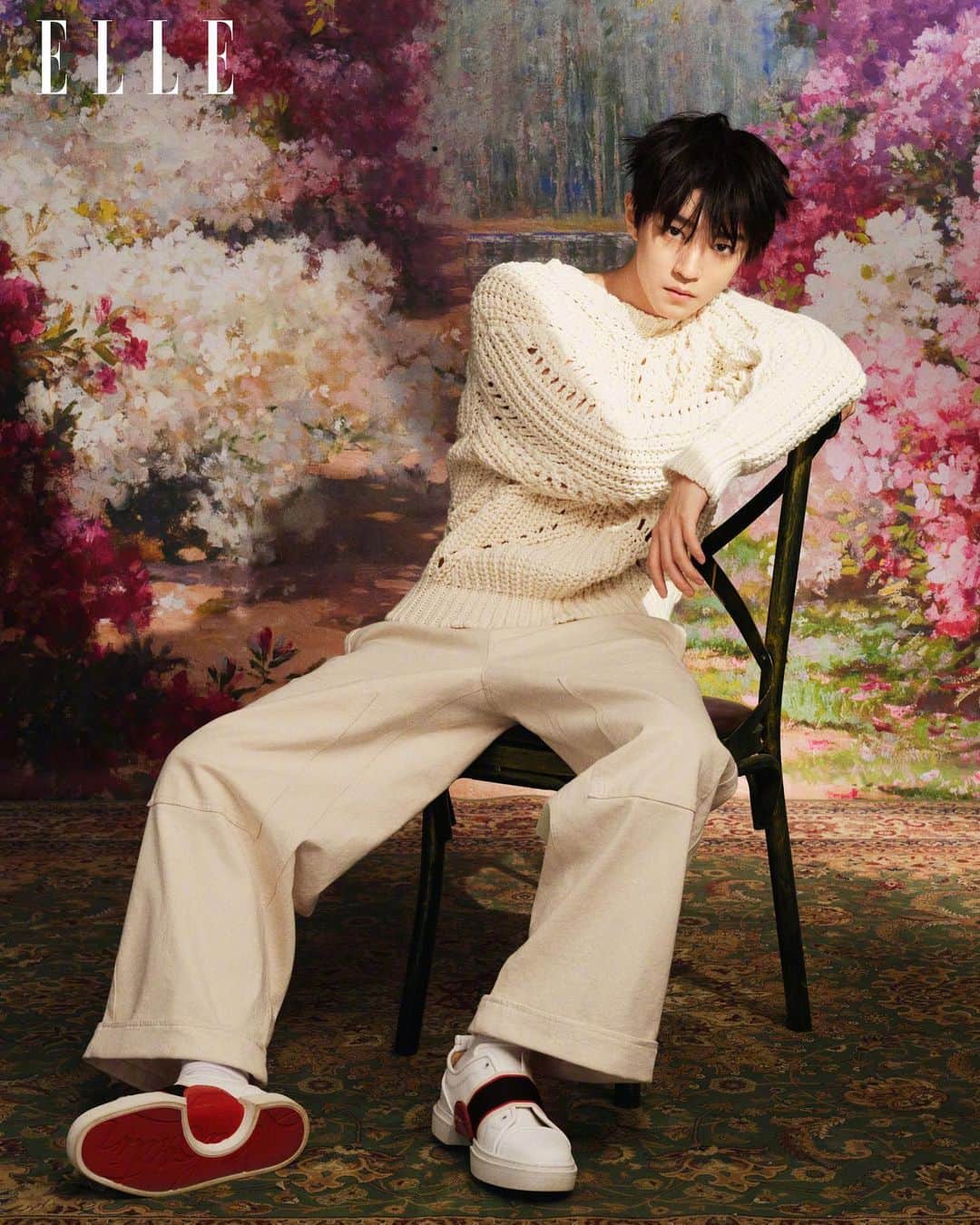 ニールバレットさんのインスタグラム写真 - (ニールバレットInstagram)「Chinese Actor Karry Wang in the NEIL BARRETT Cable Crochet Sweater on the Cover of @ellechina   #newcollection #sweaters」4月6日 21時34分 - neilbarrett