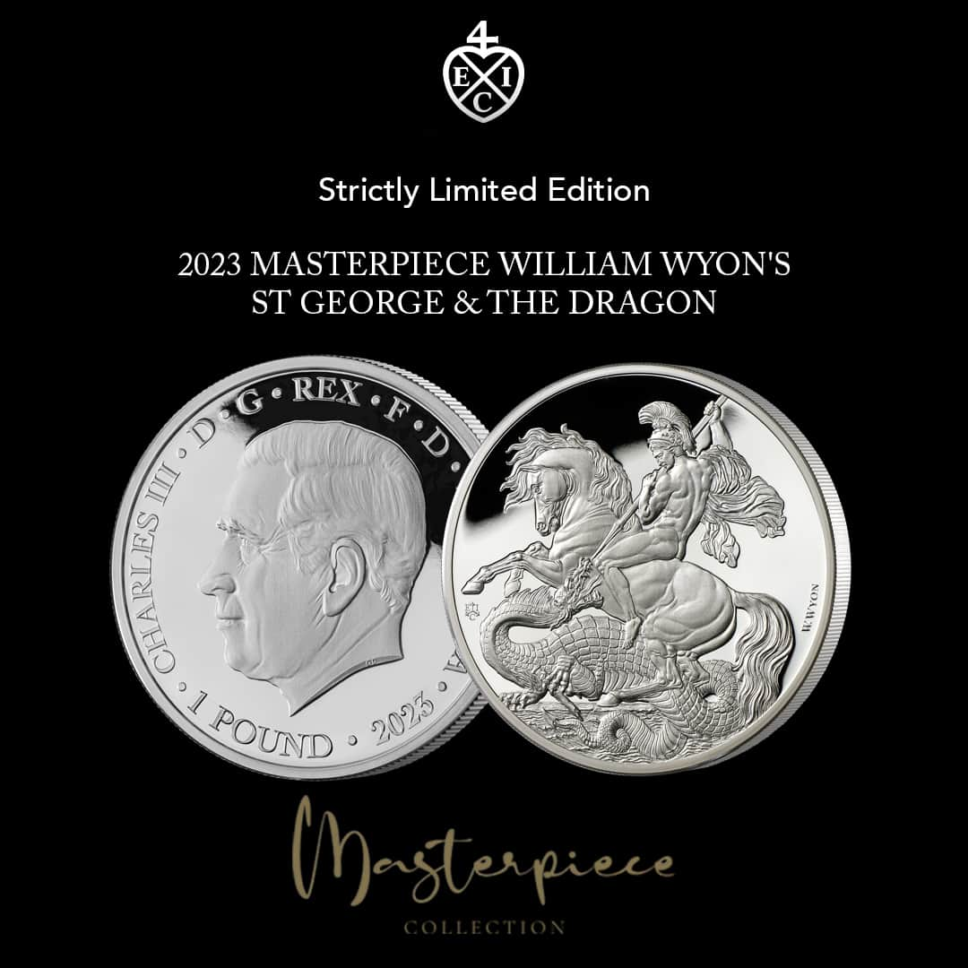 The East India Companyさんのインスタグラム写真 - (The East India CompanyInstagram)「William Wyon's Masterpiece St George & the Dragon 🪙  Wyon’s interpretation of a numismatic classic available now in this new ‘Masterpiece’ collection ofstrictly limited edition 1oz gold, 1oz silver and silver antique kilo proof coins.  Available for pre-order now.  #theeastindiacompany #williamwyon #saintgeorge #stgeorgeandthedragon #proofcoin #coin #silver #coins #numismatics #coincollecting #numismatist #silvercoins #proofcoins #proof #numismatic #goldcoin #coincollector #rarecoins #gold #bullion #goldbullion」4月6日 22時23分 - theeastindiacompany