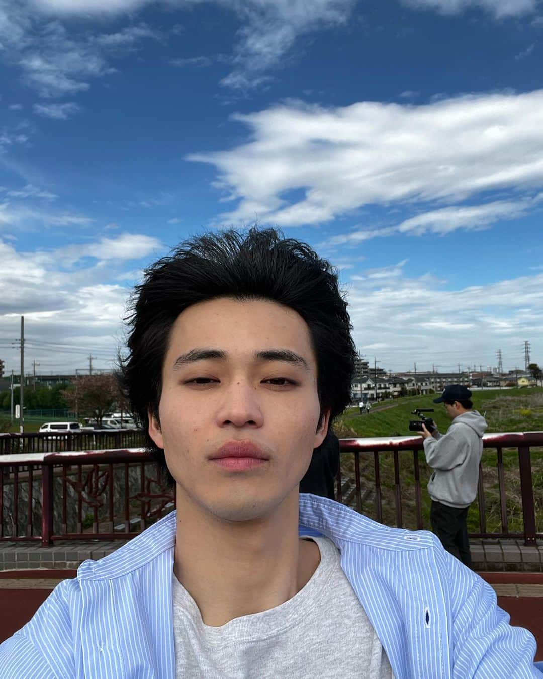 中田圭祐のインスタグラム：「@sayo_mono_movie  今日は風が強かった…🏃‍♂️」