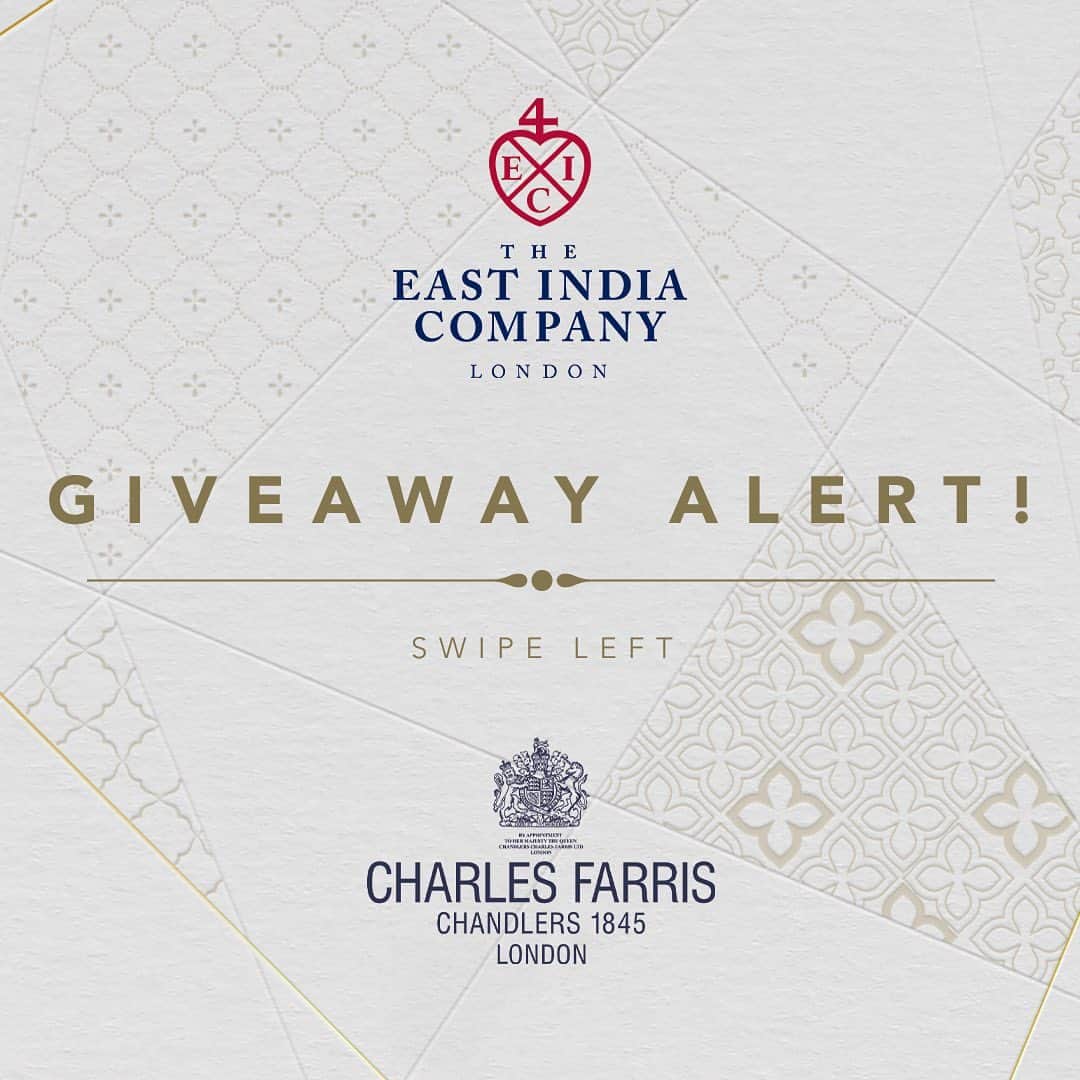 The East India Companyさんのインスタグラム写真 - (The East India CompanyInstagram)「IT'S COMPETITION TIME! ✨  Enjoy this wonderful competition collaboration between The East India Company and Charles Farris. We are giving away amazing prizes to 5 lucky winners! Swipe left to take a look.  Here’s how to enter: - Like the post, and tag 3 friends in the comment section below. - Ensure you are following both @charlesfarrislondon & @theeastindiacompany - Share the giveaway to your story and tag us for extra entry.  Prizes: 1) A Connoisseur's Discovery Luxury Hamper from The East India Company! (Worth ￡300) 2) Redolent Fig 3-wick candle from Charles Farris London (Worth ￡75) 3) Garden of Eden 3-wick candle from Charles Farris London (Worth ￡75) 4) British Exhibition 3-wick candle from Charles Farris London (Worth ￡75) 5) Elizabeth 3-wick candle from Charles Farris London (Worth ￡75)  *Each comment tagging 3 different friends is counted as 1 entry. Unlimited entries are allowed.  The competition will end on the 21st of April and the winners will be contacted on this day too. Please see the T&C of our competition on our website.  #theeastindiacompany #charlesfarris #london #competition #giveaway #win #prize」4月6日 23時07分 - theeastindiacompany