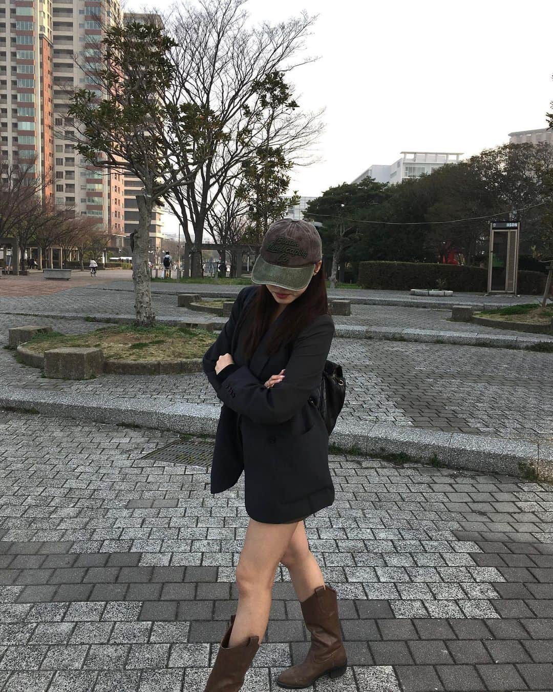 古田愛理さんのインスタグラム写真 - (古田愛理Instagram)「セットめんどくさい日は帽子で全部前髪入れちゃう🌼」4月6日 23時00分 - airi_furuta