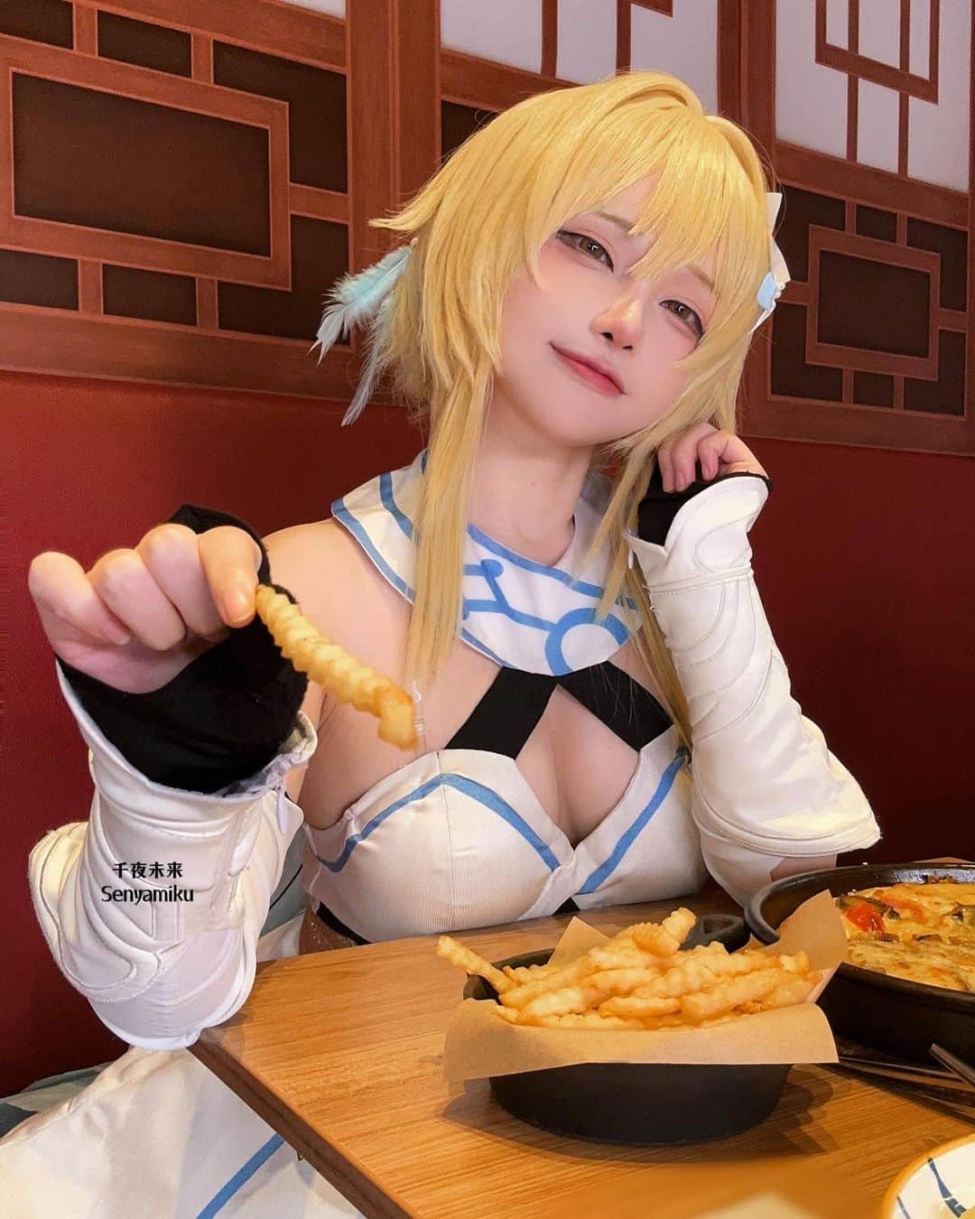 千夜未来のインスタグラム：「啊 ah——————  #genshinimpact」