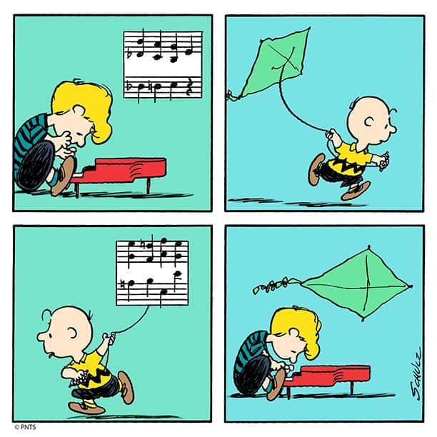 スヌーピーのインスタグラム：「🎼」