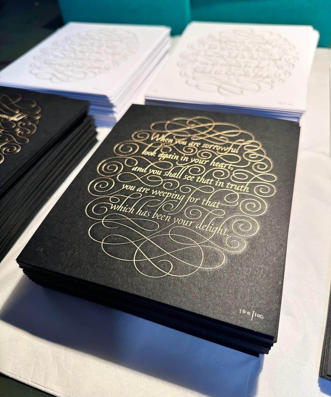 Seb Lesterのインスタグラム：「I just wanted to say a huge thanks again to everyone who bought one of these; they all went last week, but I'm still waiting for about 20 tracking numbers from the Post Office. I will send them as soon as I have them. I have a Gold & Midnight Blue edition of this print available tomorrow at 4 pm GMT (12:00 EST, 9:00 am PT). It will launch simultaneously with my new ‘Astra’ print. Details at seblester.com/news - Link in profile.」