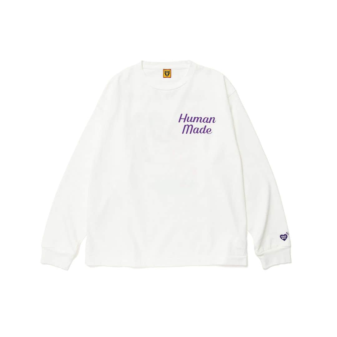 HUMAN MADEさんのインスタグラム写真 - (HUMAN MADEInstagram)「"FLAMINGO L/S T-SHIRT" is available at 8th April 11:00am (JST) at Human Made stores mentioned below  4月8日AM11時より、"FLAMINGO L/S T-SHIRT” が HUMAN MADE のオンラインストア並びに下記の直営店舗にて発売となります。  [取り扱い直営店舗 - Available at these Human Made stores] ■ HUMAN MADE ONLINE STORE ■ HUMAN MADE OFFLINE STORE ■ HUMAN MADE HARAJUKU ■ HUMAN MADE SHIBUYA PARCO ■ HUMAN MADE 1928 ■ HUMAN MADE SHINSAIBASHI PARCO  *在庫状況は各店舗までお問い合わせください。 *Please contact each store for stock status.  地厚でしっかりとした素材感の長袖Tシャツ。 身幅広めのボックスシルエットとオリジナルグラフィックが特徴です。  Long sleeve T-shirt in thick, solid cotton. The wide, boxy silhouette is complemented by original graphics.」4月7日 11時24分 - humanmade
