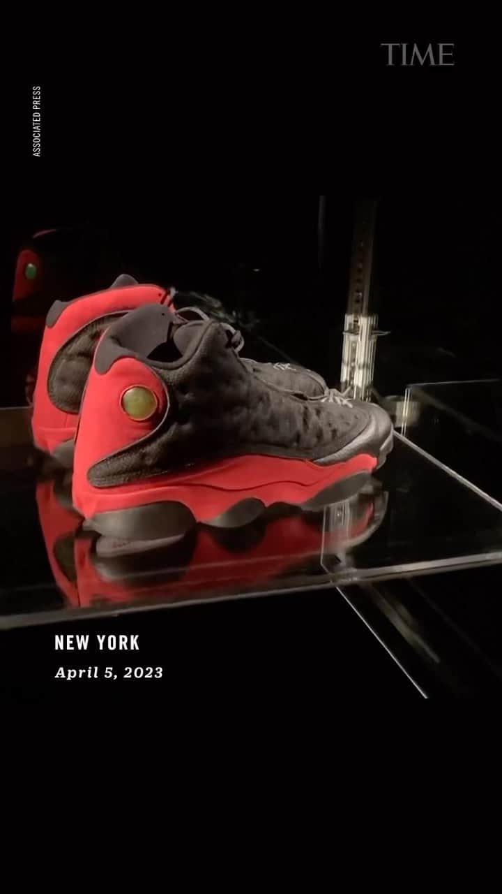 TIME Magazineのインスタグラム：「Michael Jordan’s signed 1998 NBA finals “Last Dance” shoes set to break all-time record for a pair of sneakers.」