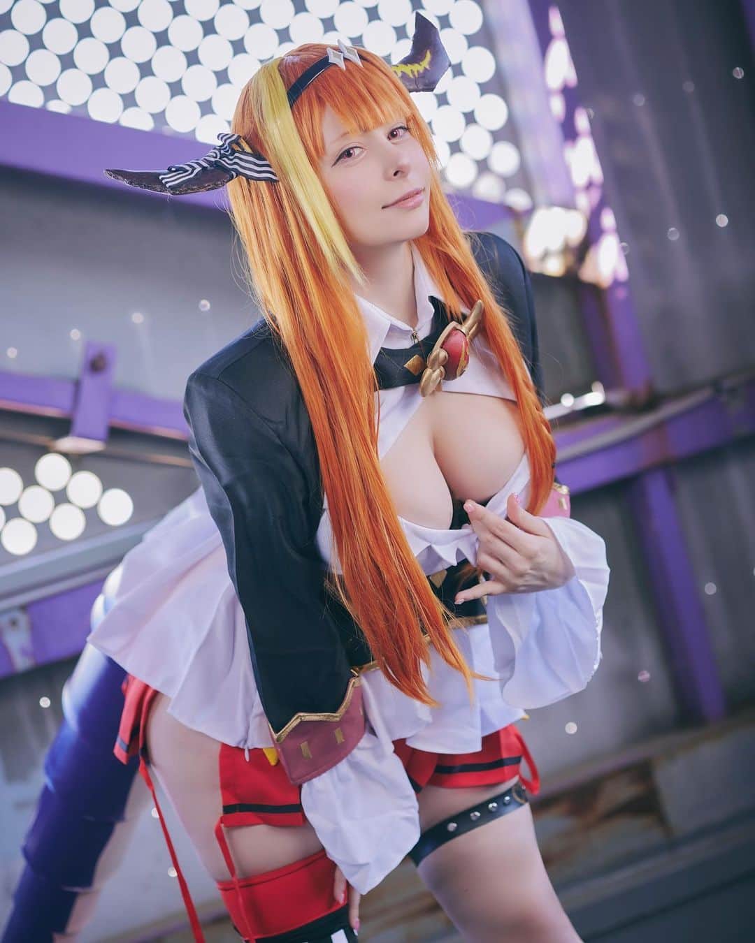 ユリコ・タイガーのインスタグラム：「🐉Good Morning MaddaFakka ~ An omage for my favorite member of Holo! This month on my Patre0n 🐉  *my ears was too small -sorry 🙇‍♀️  PH: @cozy1215  Studio: @tachikawa_studioaria   #桐生会FOREVER #コスプレ #cosplay #kiryucoco #hololive #hololivememe #ホロライブ #vtuber」