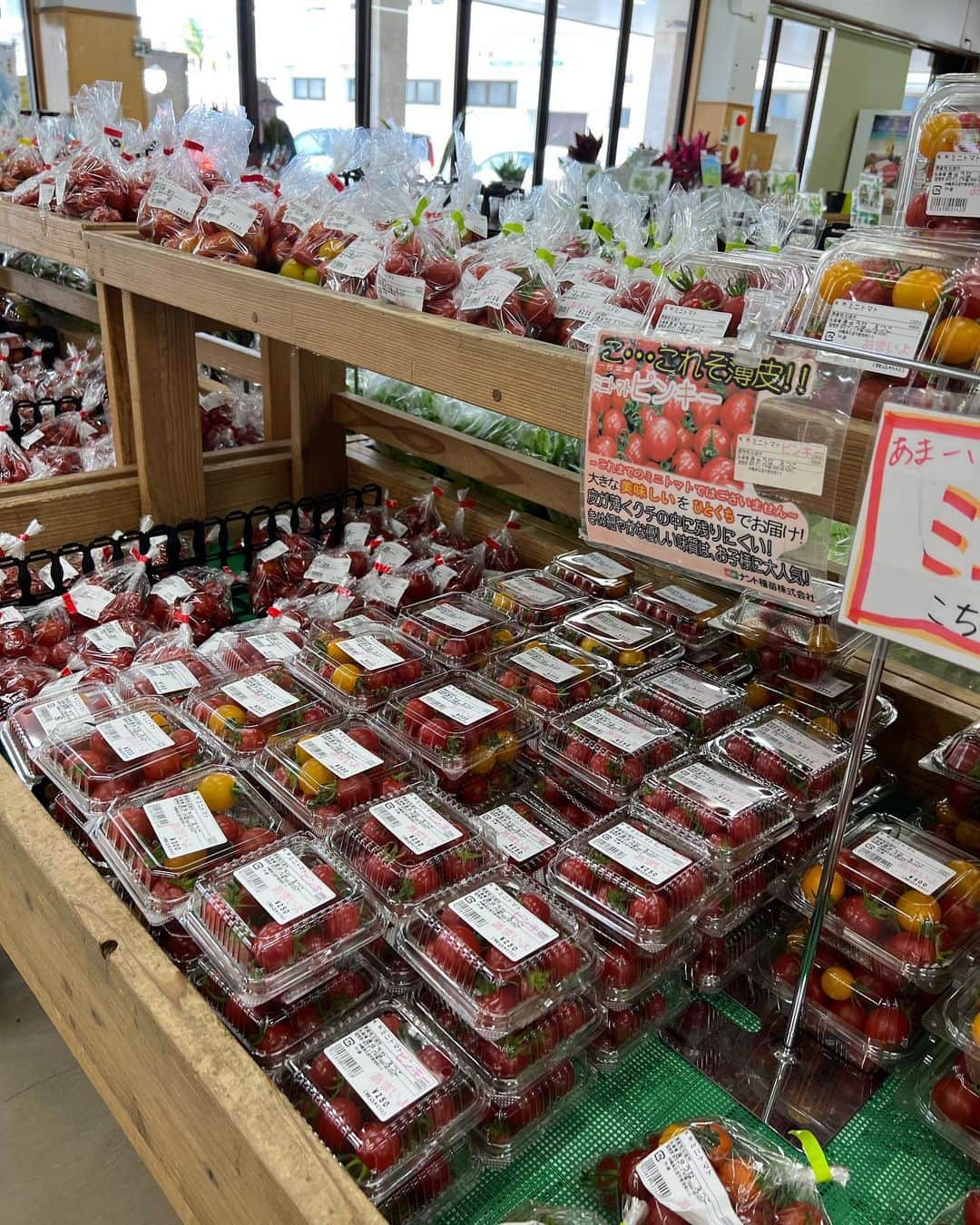 甘糟記子さんのインスタグラム写真 - (甘糟記子Instagram)「川平湾から戻って、まずはゆらてぃく市場へ。  毎回最終日に持って帰る野菜やフルーツを買いに行きます(o^^o)  帰ったらすぐお弁当も始まるし、安くて新鮮なものばかりなので結構もりもり買って、機内用のトランクに入れてます。  この時期東京ではまだ高いオクラやインゲンも安いし、トマトは甘くて美味しいし、レッドパパイヤも買いたいし、ナスなんて10本以上詰め込んであって400円だし、楽しくて大変（笑）  そしてお昼ご飯は今回初めて行く 大山さんちの中華そば！ @oyama_sanchi   たまたま見かけて行ってみようってパパと話してたんだよね(o^^o)  麺がもちもちツルッとしてて私好み(≧∀≦) スープもあっさりさてるんだけど深みもあって、あと鶏と豚のチャーシューが美味しかった！  ラーメン好きの子供達も美味しい！って言ってました╰(*´︶`*)╯♡  また石垣に来た時は食べに行きたいです(๑>◡<๑)  #甘糟旅行石垣島#甘糟旅行#沖縄#石垣島#ゆらてぃく市場 #大山さんちの中華そば #ラーメン#ラーメン好き」4月7日 6時32分 - norihey924