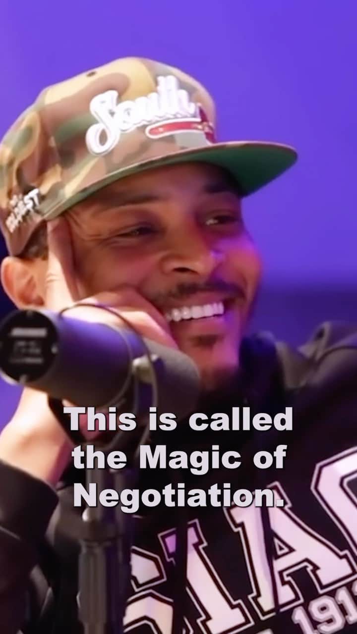 T.I.のインスタグラム：「Magic of Negotiation!  Business is always business and never personal.  Click the link in my bio to learn how to maximize your business.  #conversation #talk #listen #silverrights」