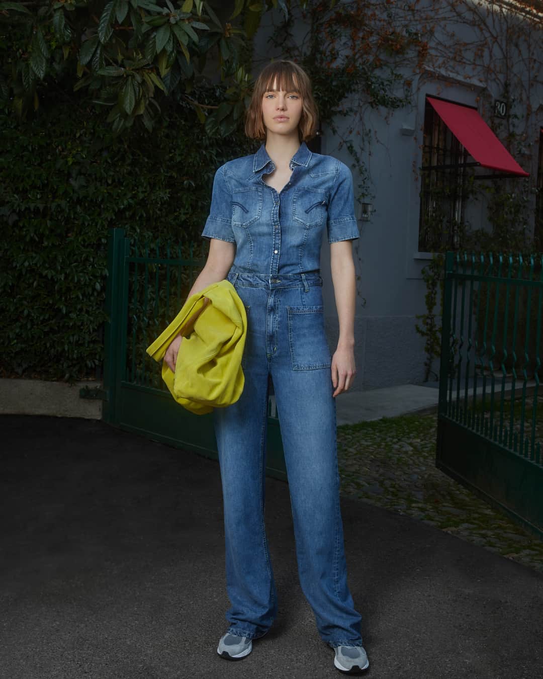 ドンダップのインスタグラム：「Denim on Denim. #DondupDenim」