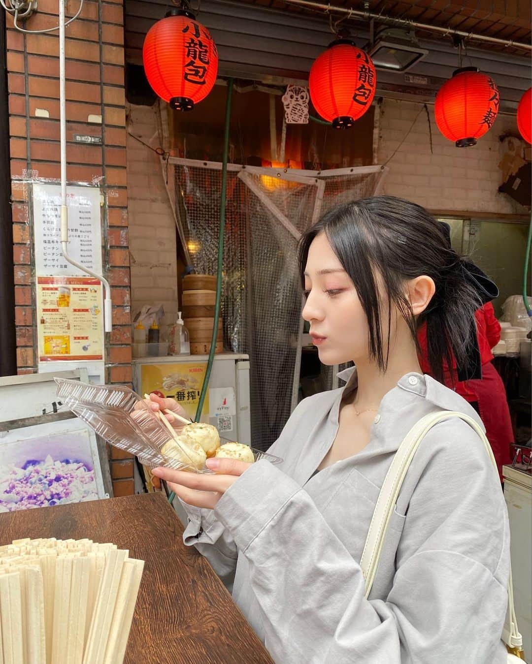 吉井美優のインスタグラム：「胃が幸せって言ってる 🙀🧡  #戸越銀座」