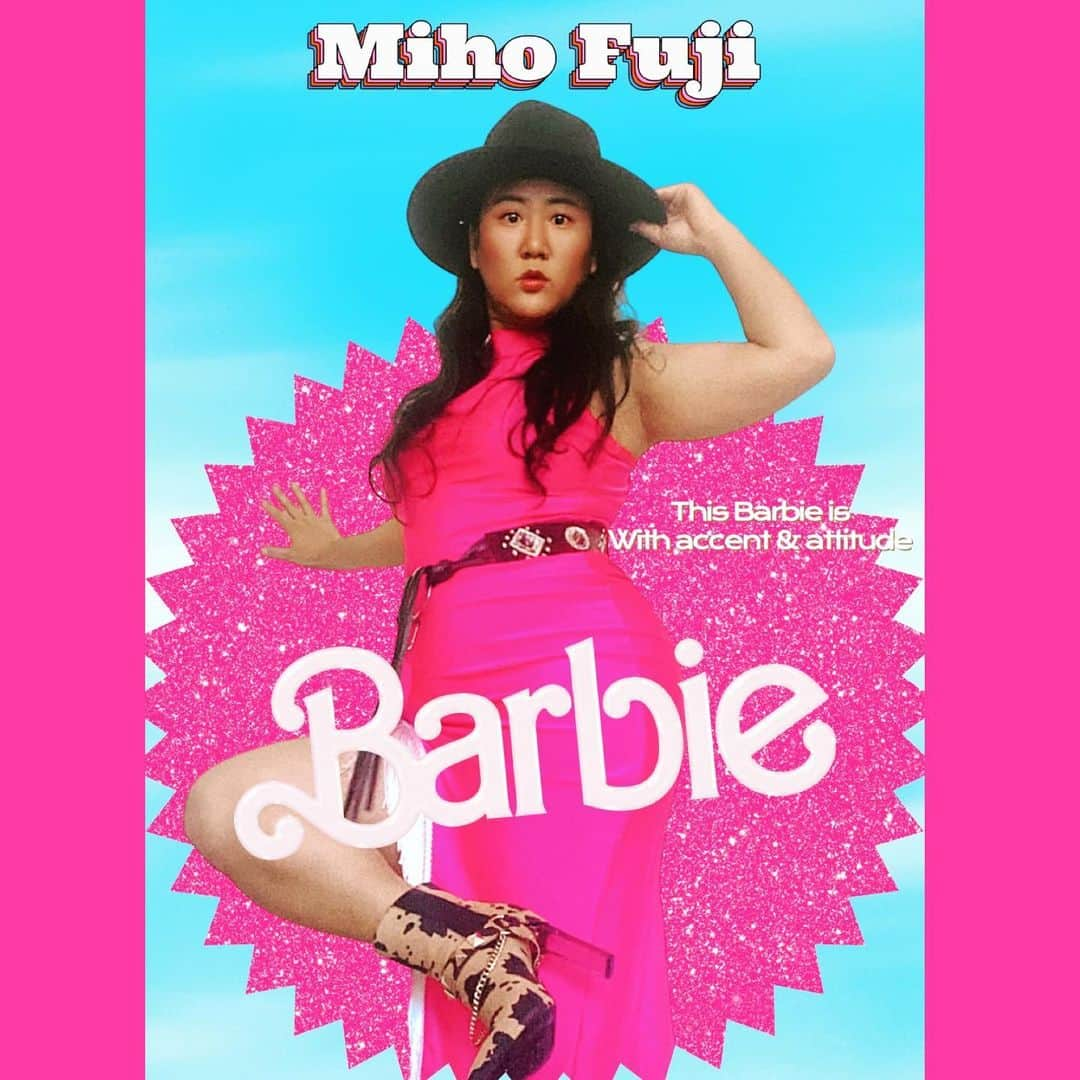 藤井美穂のインスタグラム：「Yes, she’s from top shelf 💗#barbie #midsizestyle」