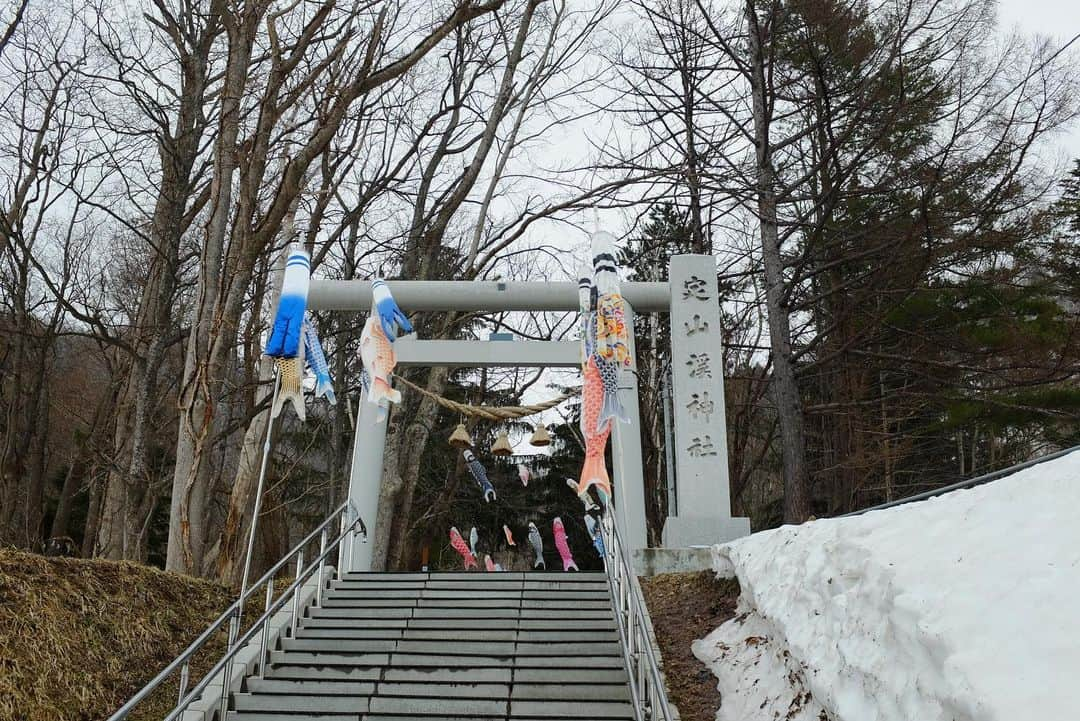 真奈さんのインスタグラム写真 - (真奈Instagram)「北海道は札幌の定山渓🥒  温泉街大好きマン、 妖怪大好きマンには堪らない場所でした♨️  カップルに囲まれながら 足湯したさ……笑  なんで河童かなぁと思って 調べたら面白い言い伝えでした♡︎  豊平川（とよひらがわ）で釣りをしていたとある美少年が、突然川底に消えてしまいました。1年後、その少年の父親が寝ていると、彼が夢の中に現れ、「女河童に気に入られて結婚した。今は子どもと3人幸せに暮らしています…」と語った。それ以来青年が姿を消した淵を「かっぱ淵」と呼ぶようになり、溺れる者がなくなったそう。  ♡︎  #定山渓　#定山渓温泉  #河童　#fujifilm」4月7日 12時45分 - manatmnt0116