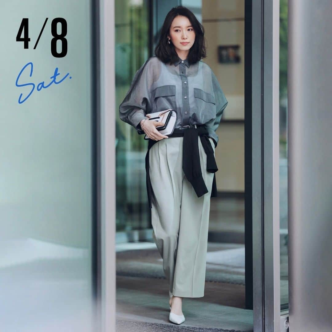 【GOOD LUCK PANTS】《Oggi10月号掲載》リサイクルウールツイードパンツ